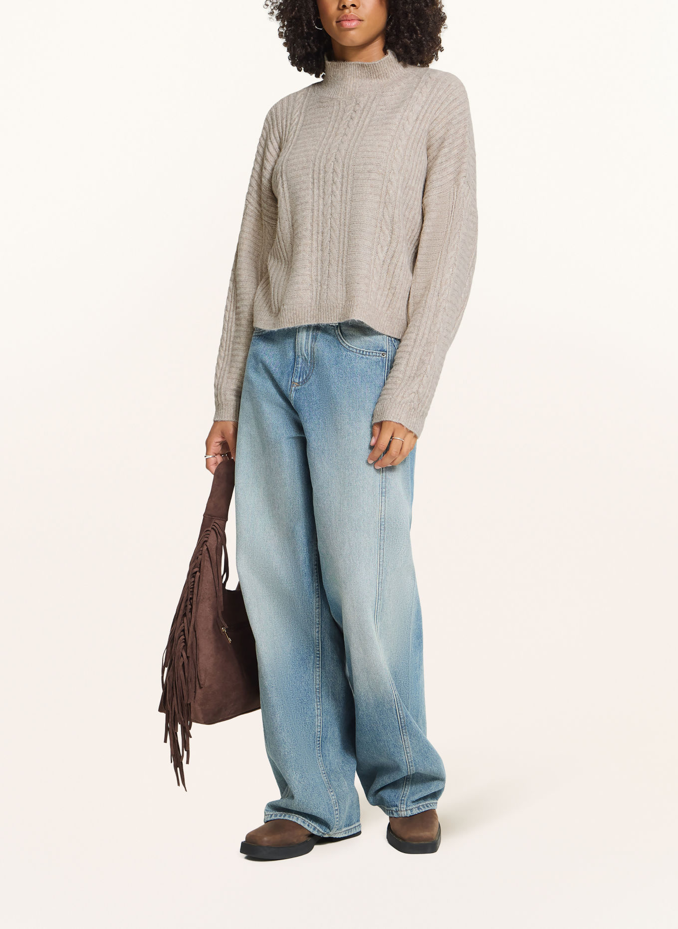 ICHI IHMYLLE Sweater: BEIGE