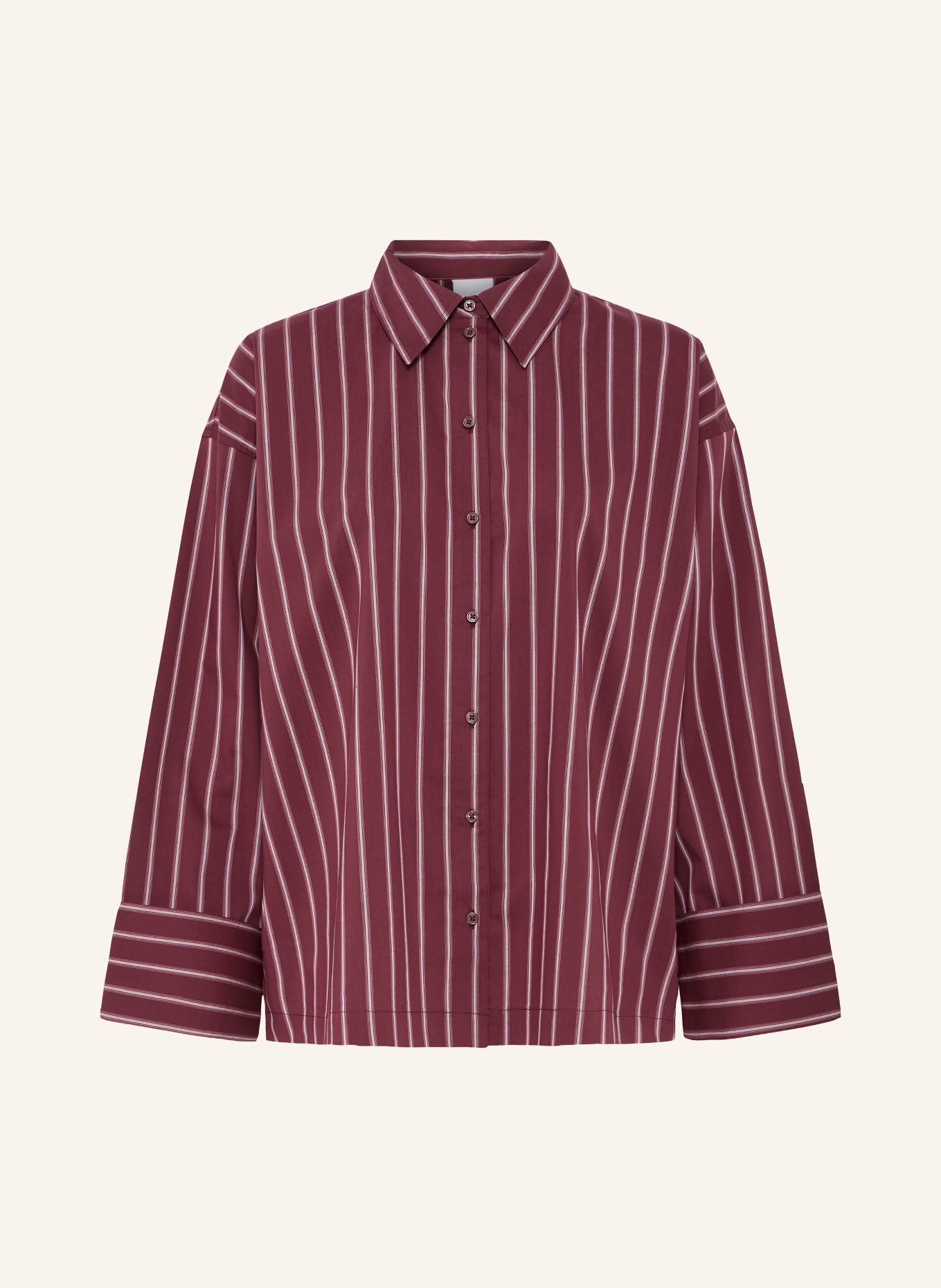 ICHI IHLULAO Shirt blouse: DARK RED / PINK / WHITE