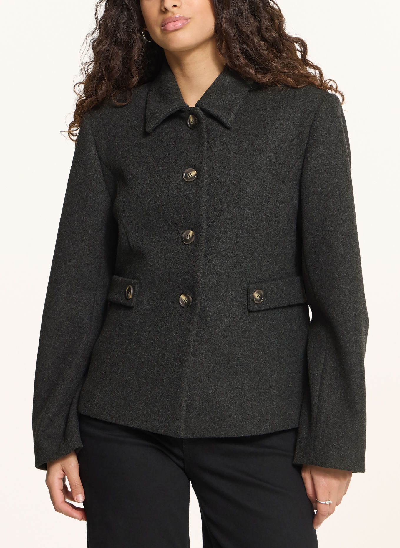 ICHI IHJANNET Jacket: DARK GRAY