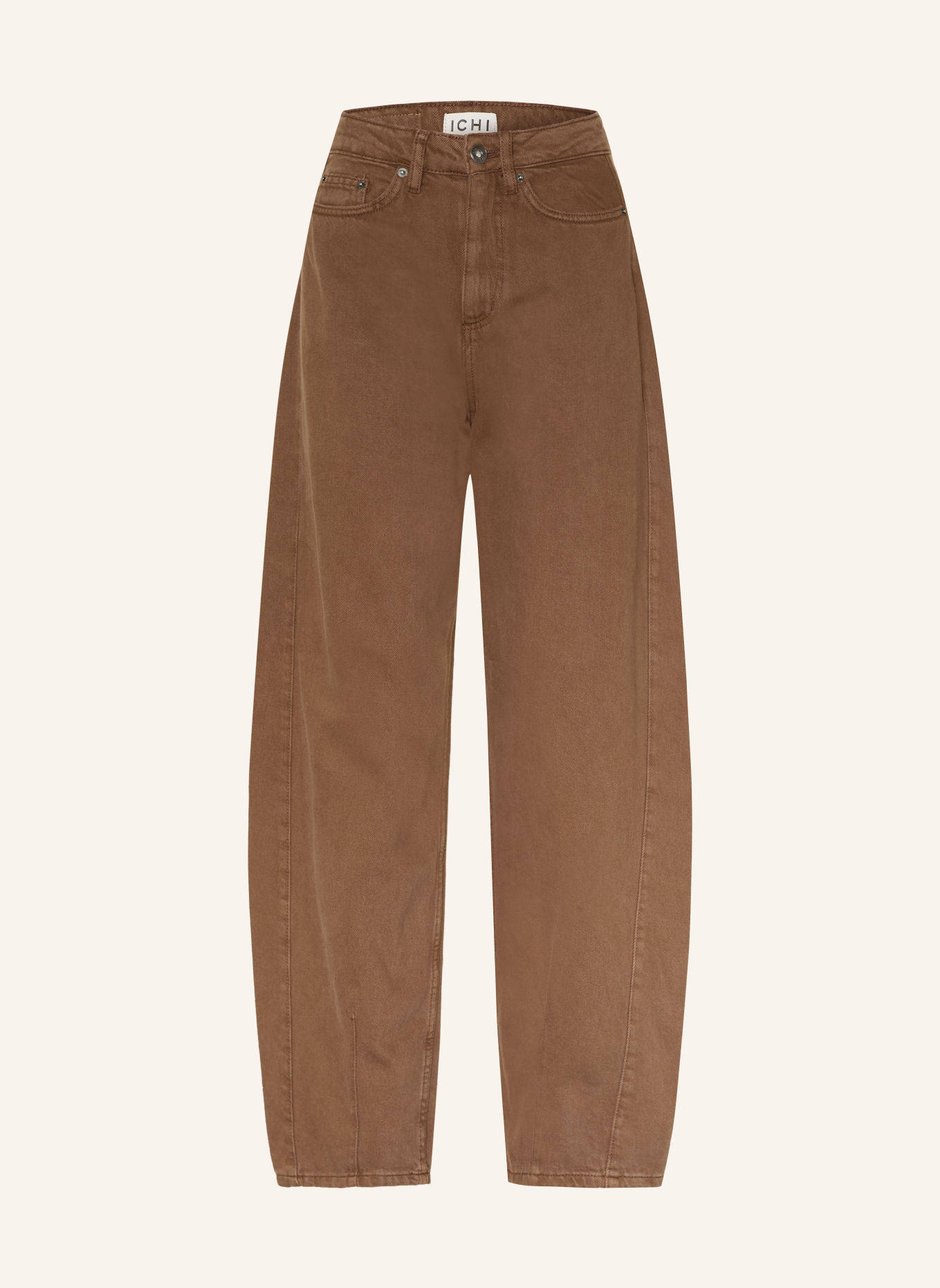 ICHI Barrel-leg jeans IHBLICH: 900012688 DENIM BROWN WASHED