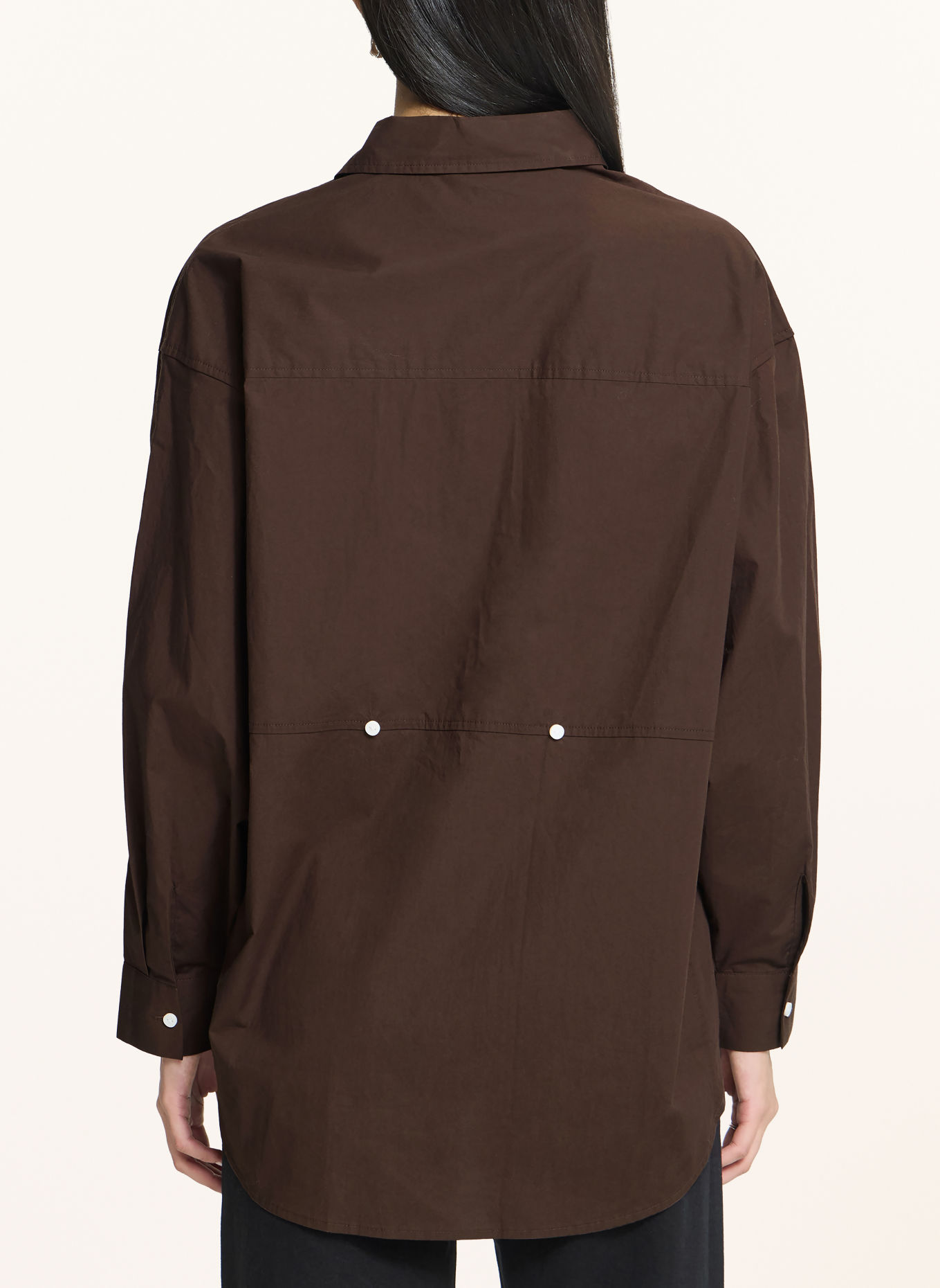ICHI IHKAYSA Shirt blouse: DARK BROWN