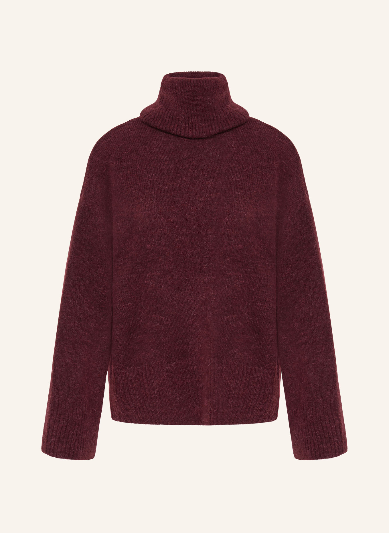 ICHI Rollkragenpullover IHKAMARA: DUNKELROT