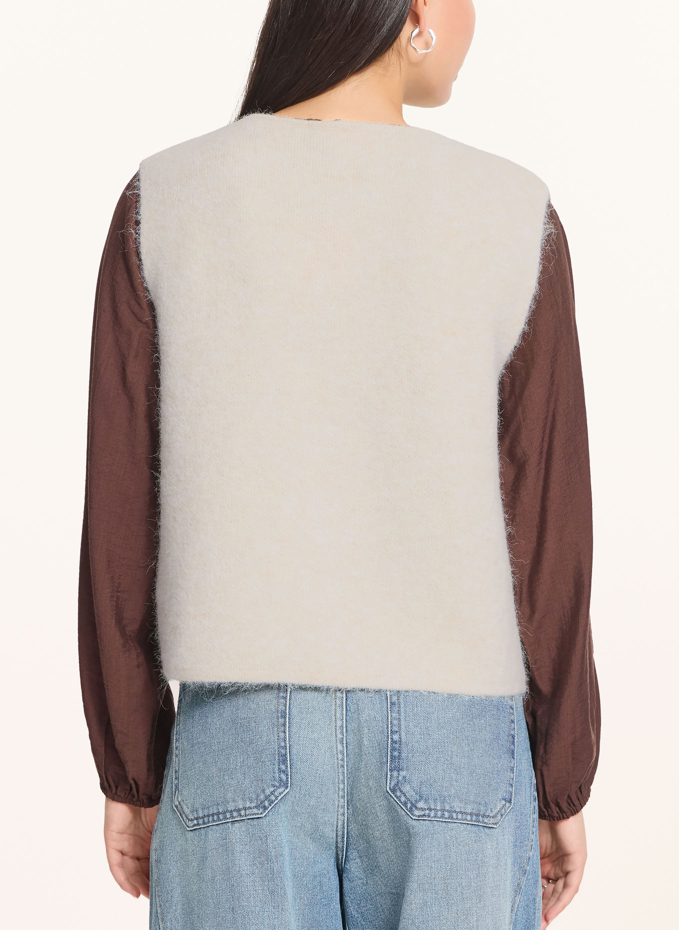 ICHI Strickweste IHPANORA: CREME
