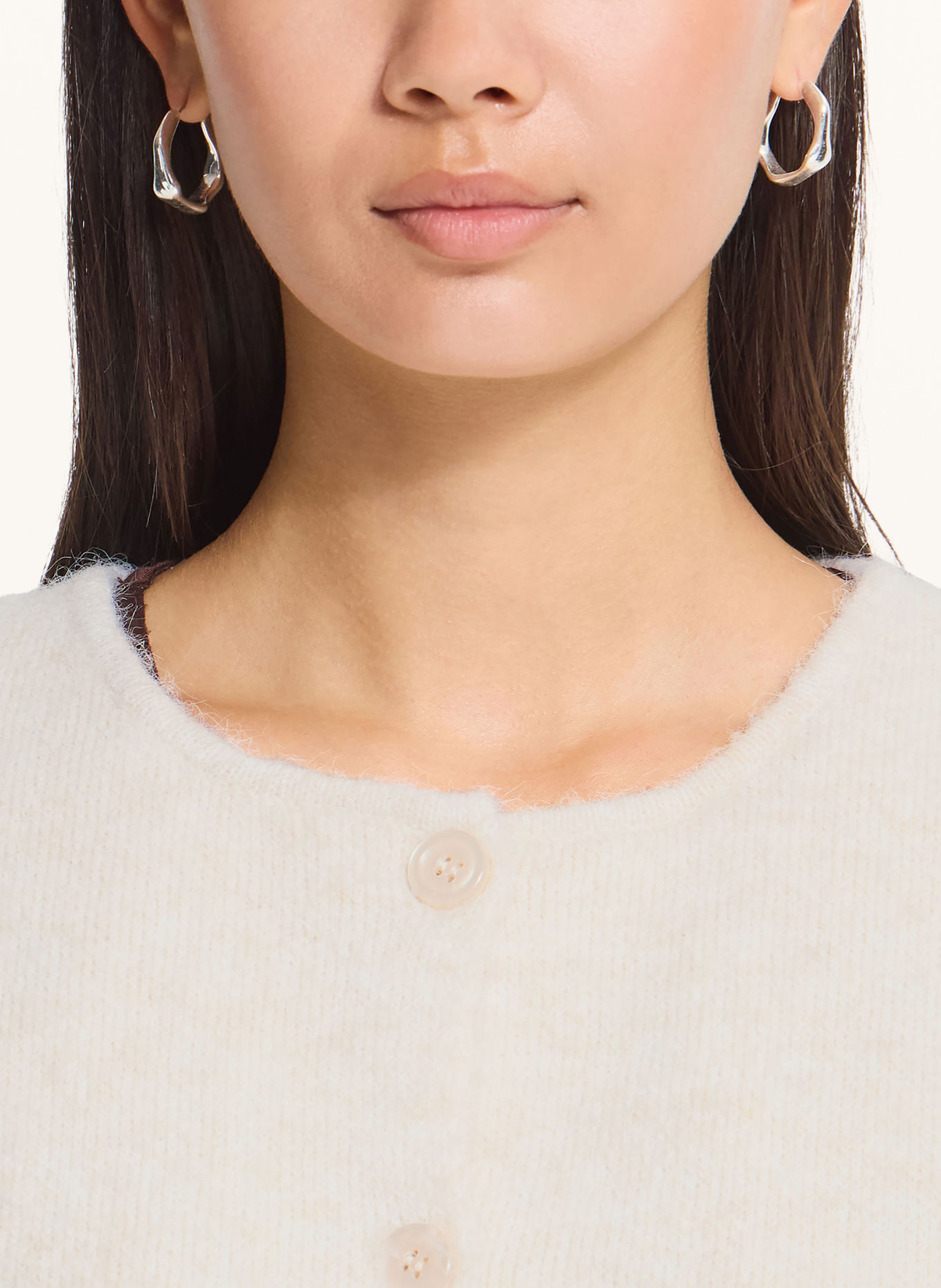 ICHI Strickweste IHPANORA: CREME