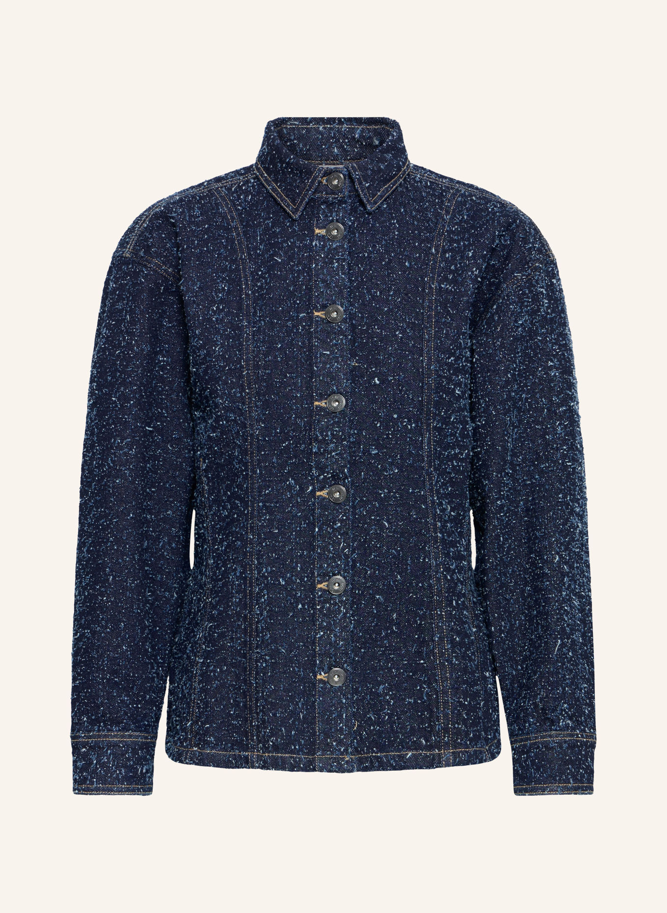ICHI Džínová bunda IHISALIA: 900010469 DARK BLUE BROKEN DENIM