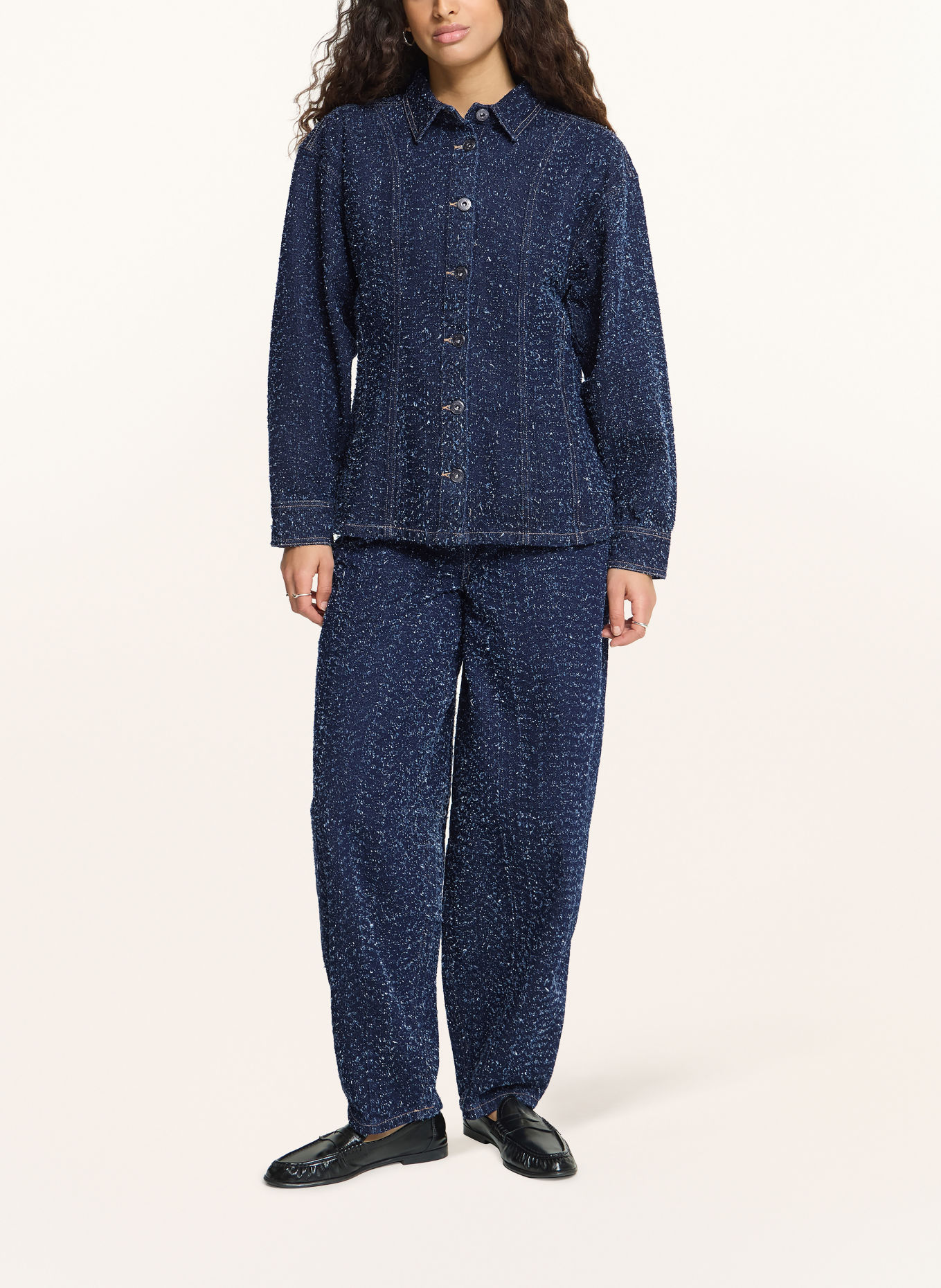 ICHI Džínová bunda IHISALIA: 900010469 DARK BLUE BROKEN DENIM
