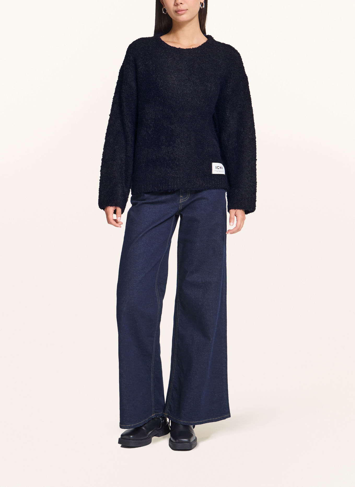 ICHI IHSARISA Sweater: DARK BLUE