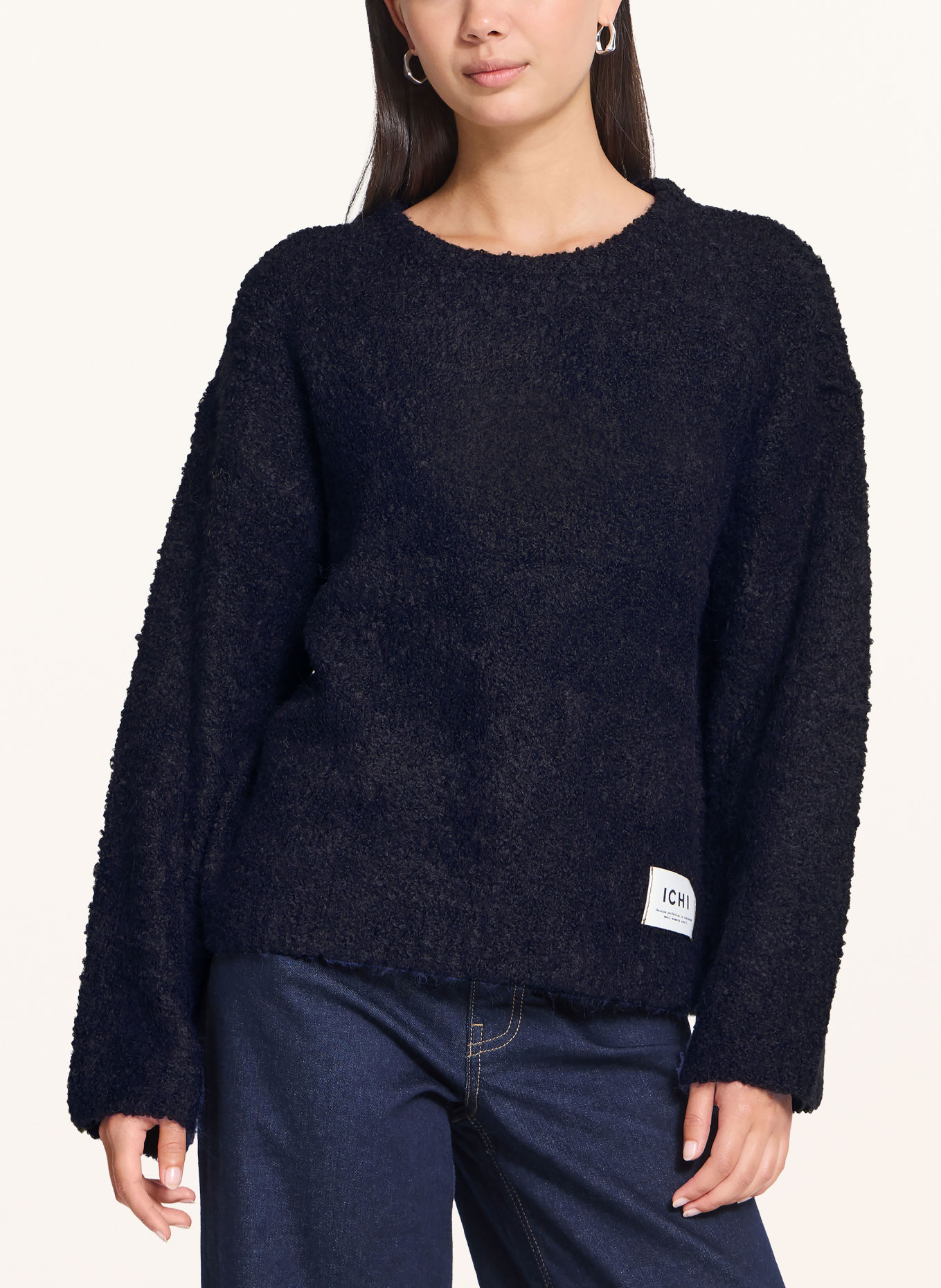 ICHI IHSARISA Sweater: DARK BLUE