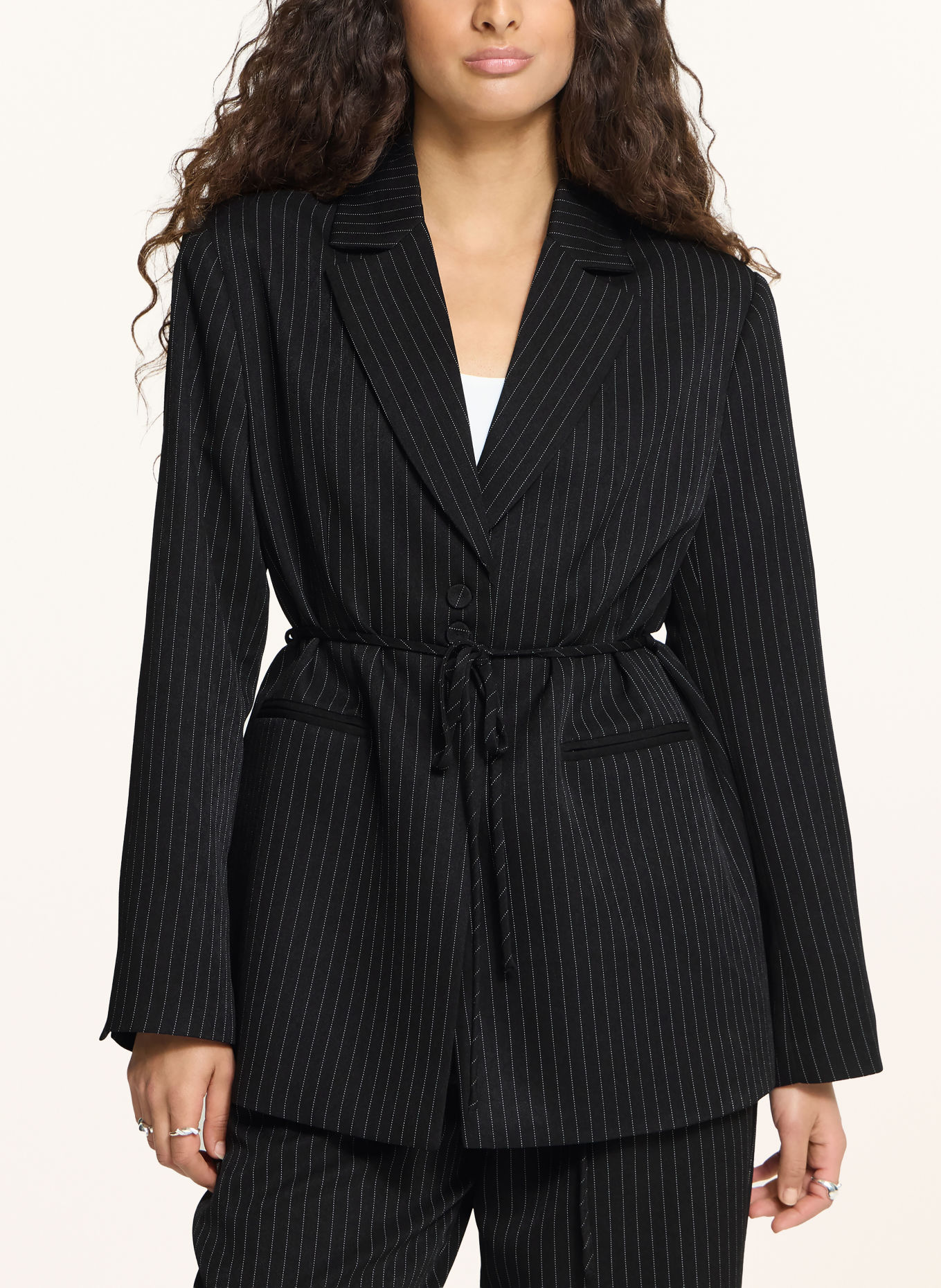 ICHI Blazer IHILYANA: SCHWARZ / WEISS