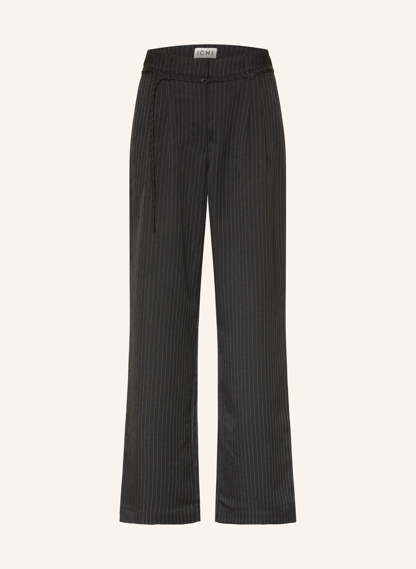 ICHI Marlenehose IHILYANA: SCHWARZ / CREME