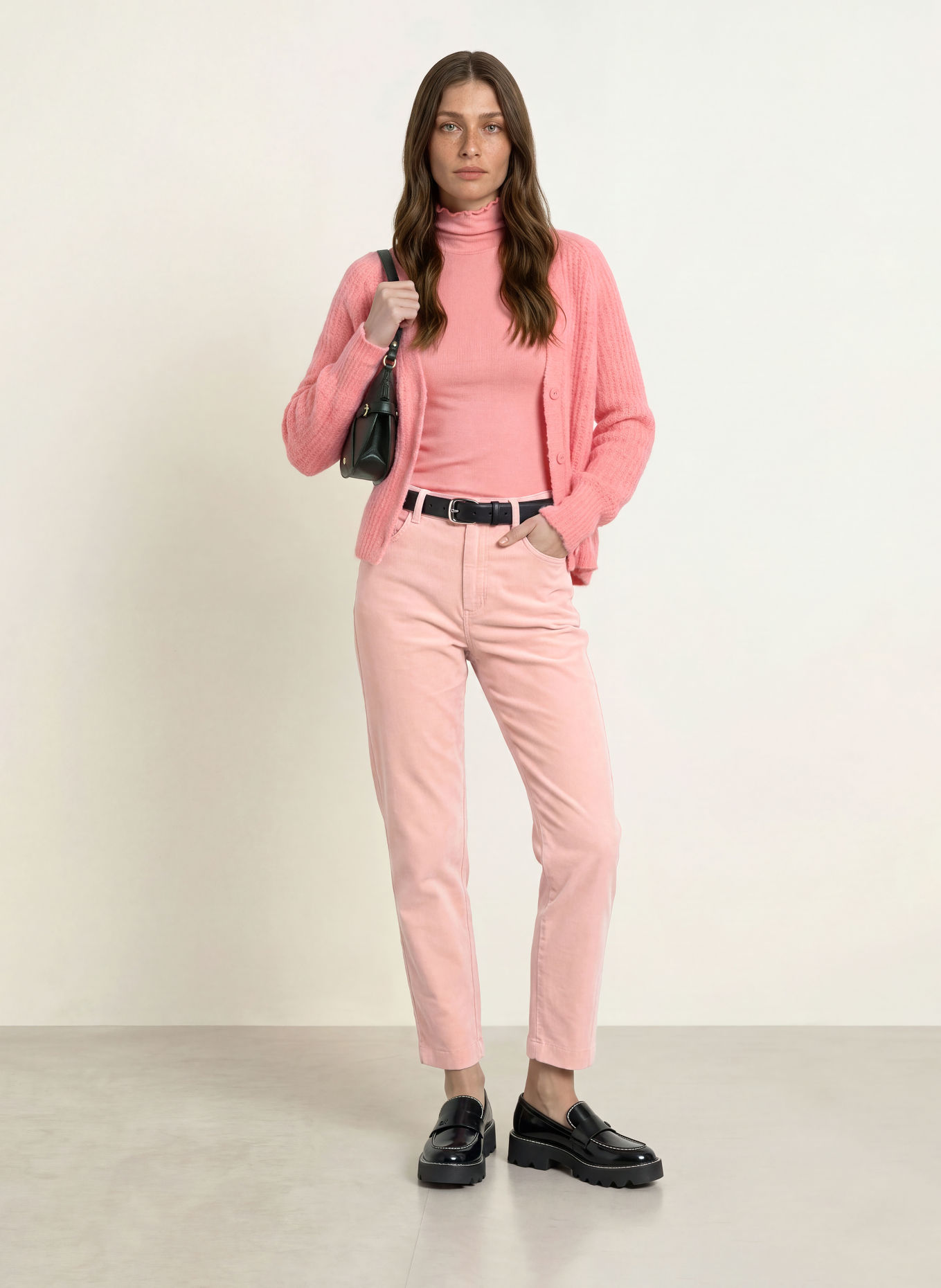 MARC CAIN Spodnie z sztruksu RUMA: 213 warm rose