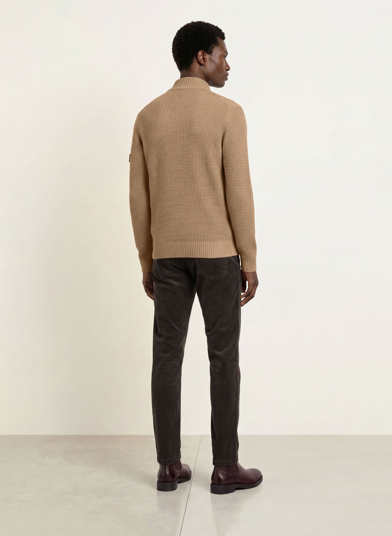 JOOP! JEANS Half-zip sweater HONRIO Turtleneck: BEIGE