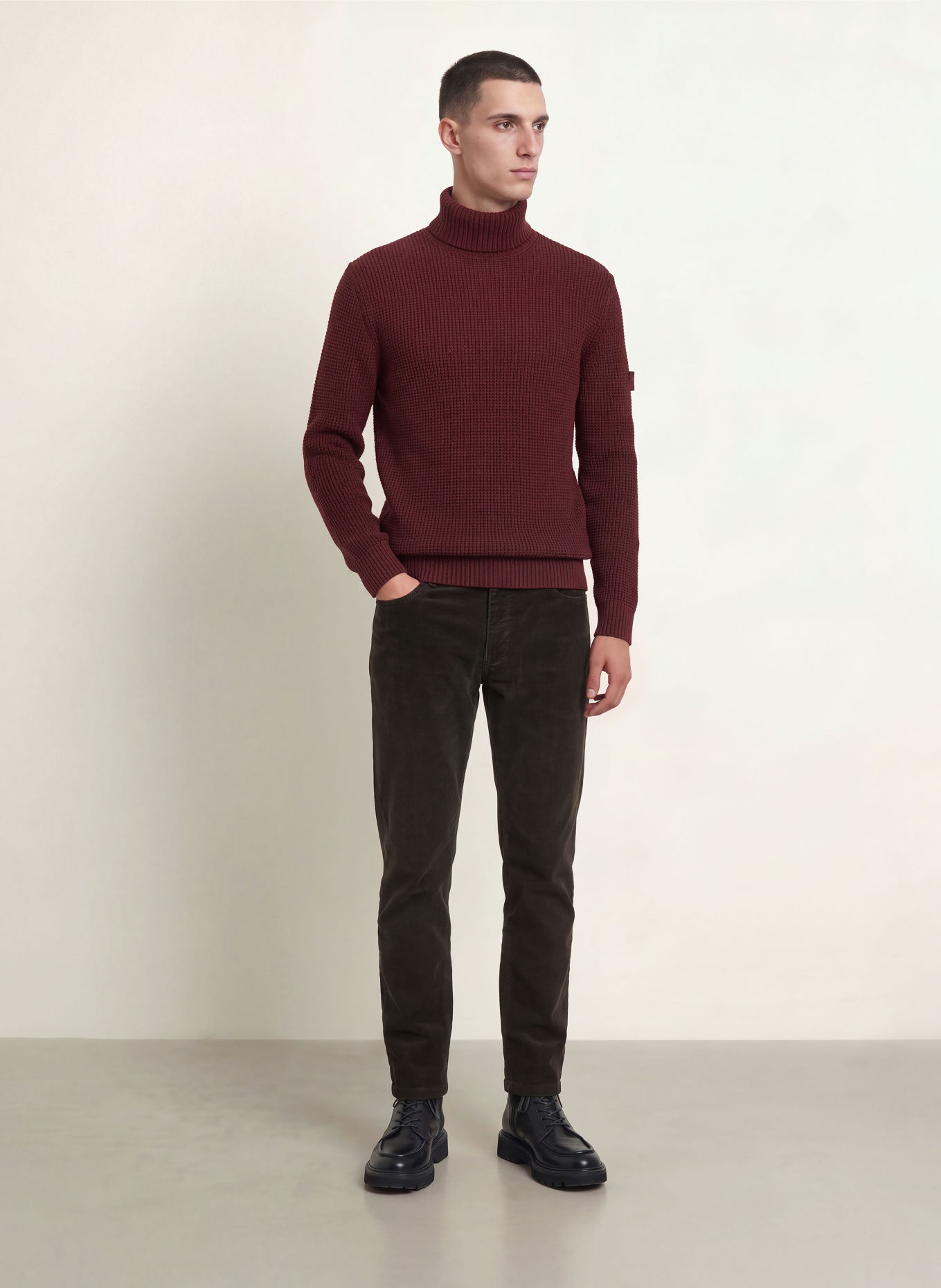 JOOP! JEANS HORIANO Turtleneck sweater: DARK RED