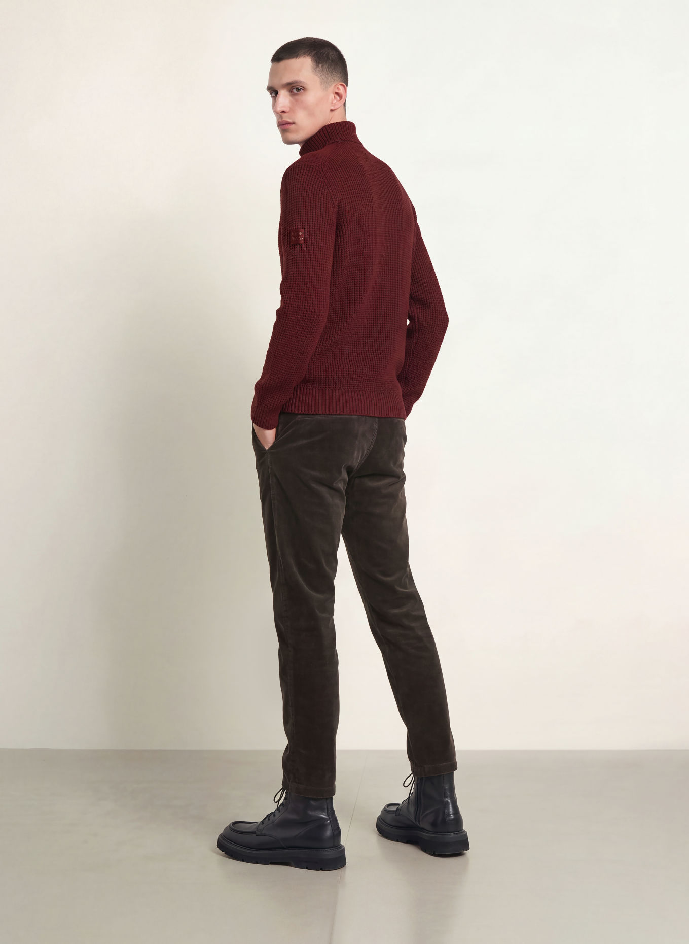 JOOP! JEANS HORIANO Turtleneck sweater: DARK RED