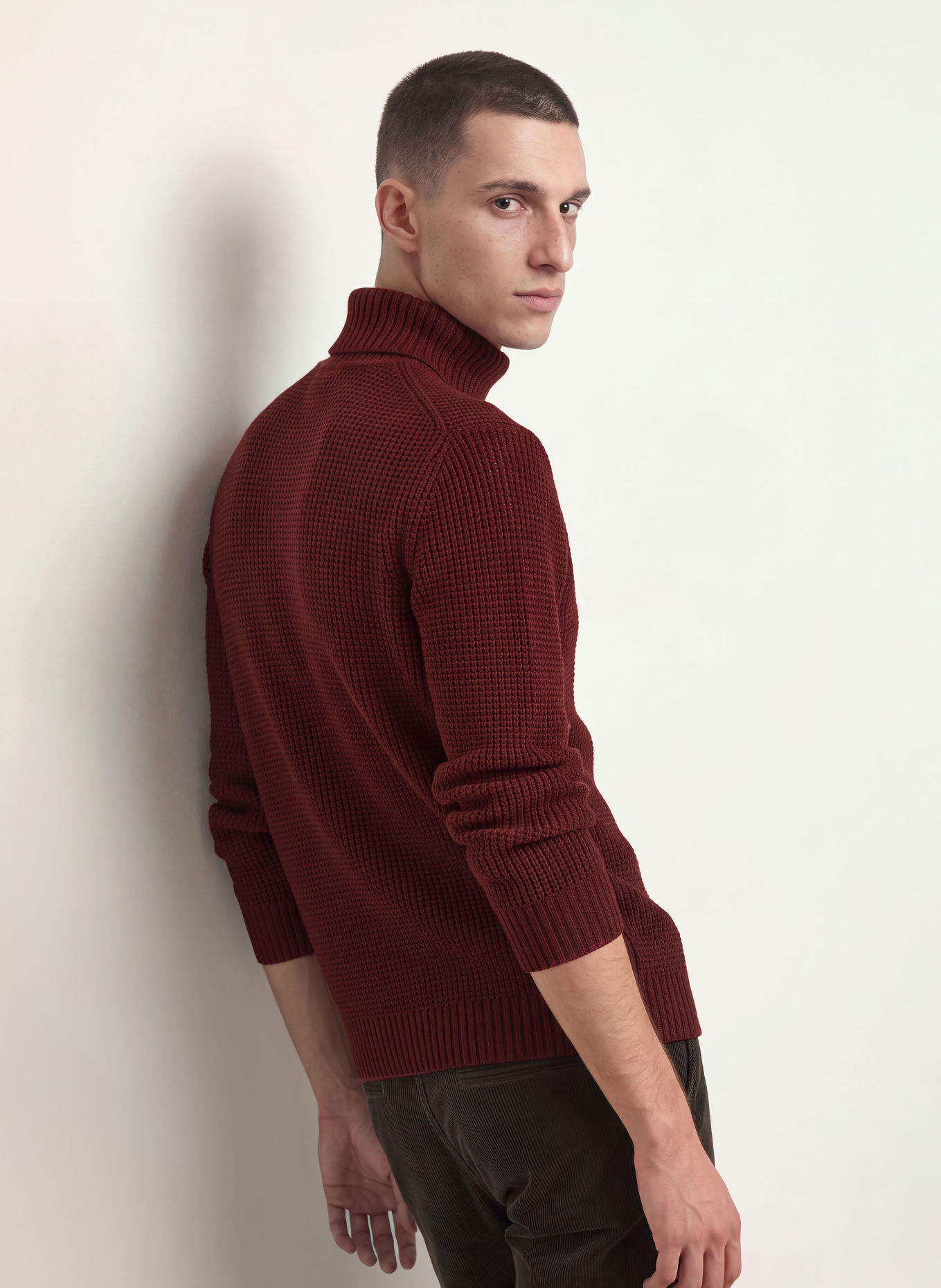 JOOP! JEANS HORIANO Turtleneck sweater: DARK RED