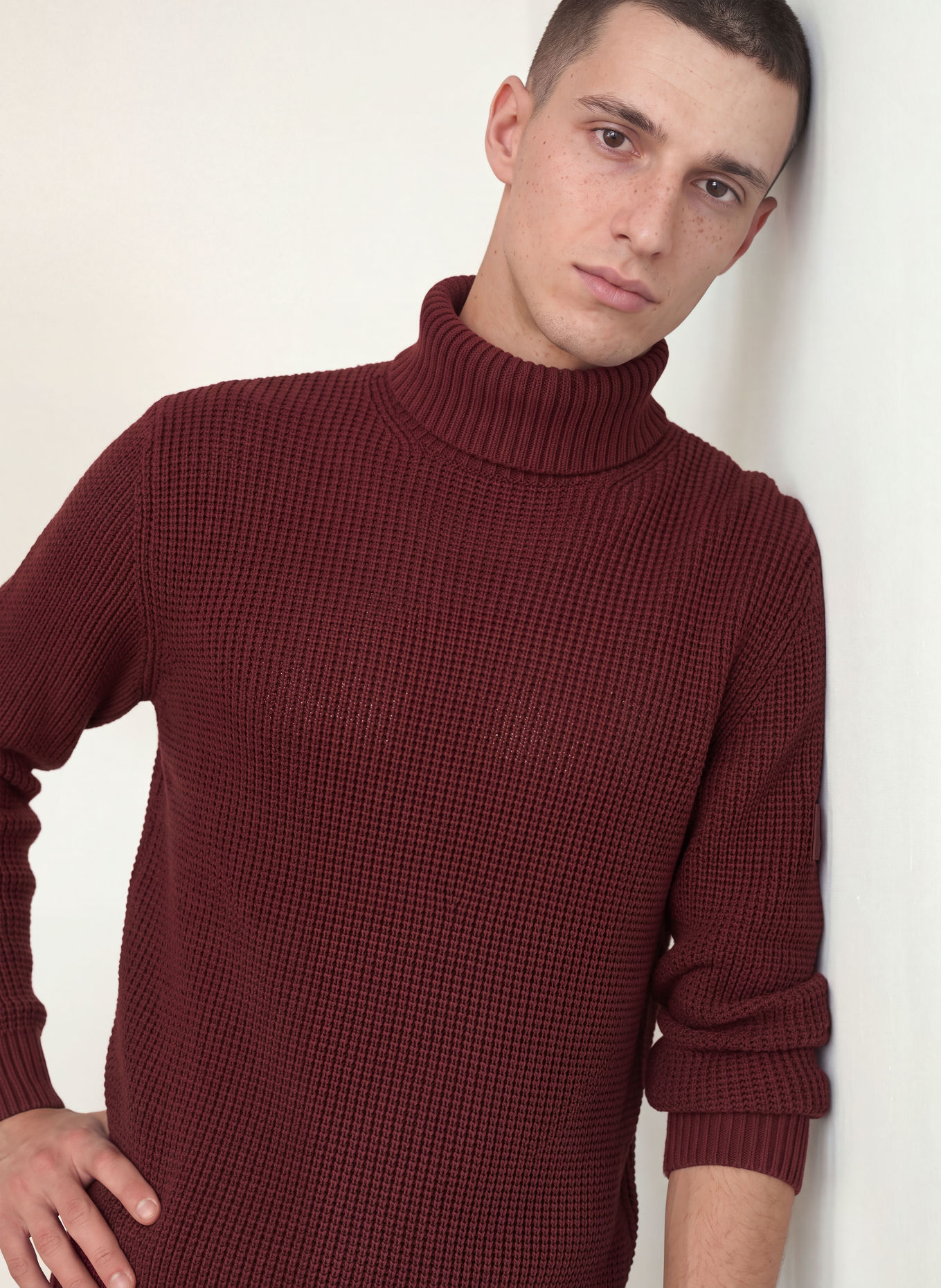 JOOP! JEANS HORIANO Turtleneck sweater: DARK RED