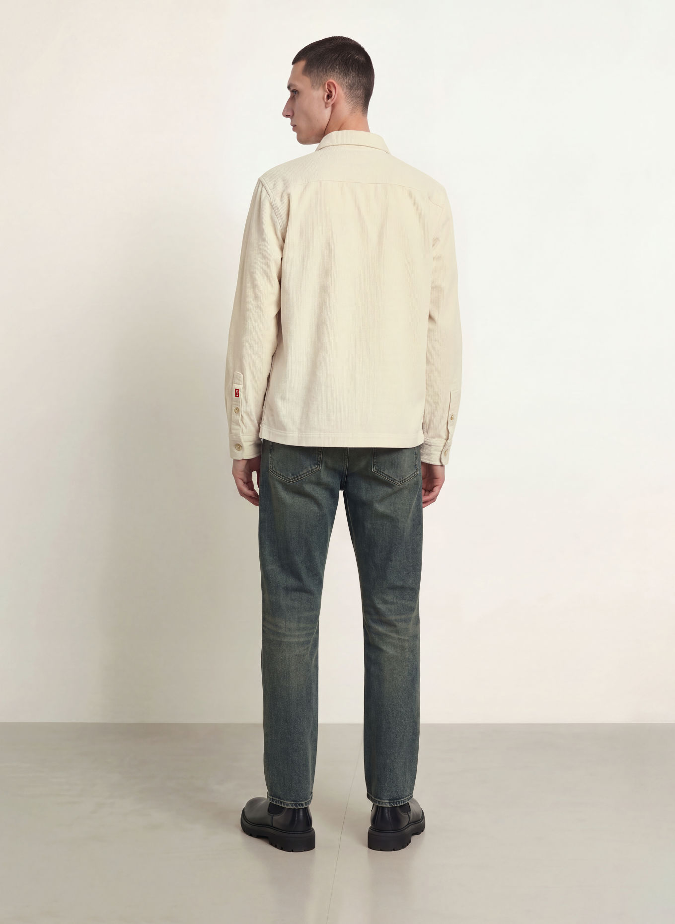 JOOP! JEANS Surchemise en velours côtelé HARVI: CRÈME