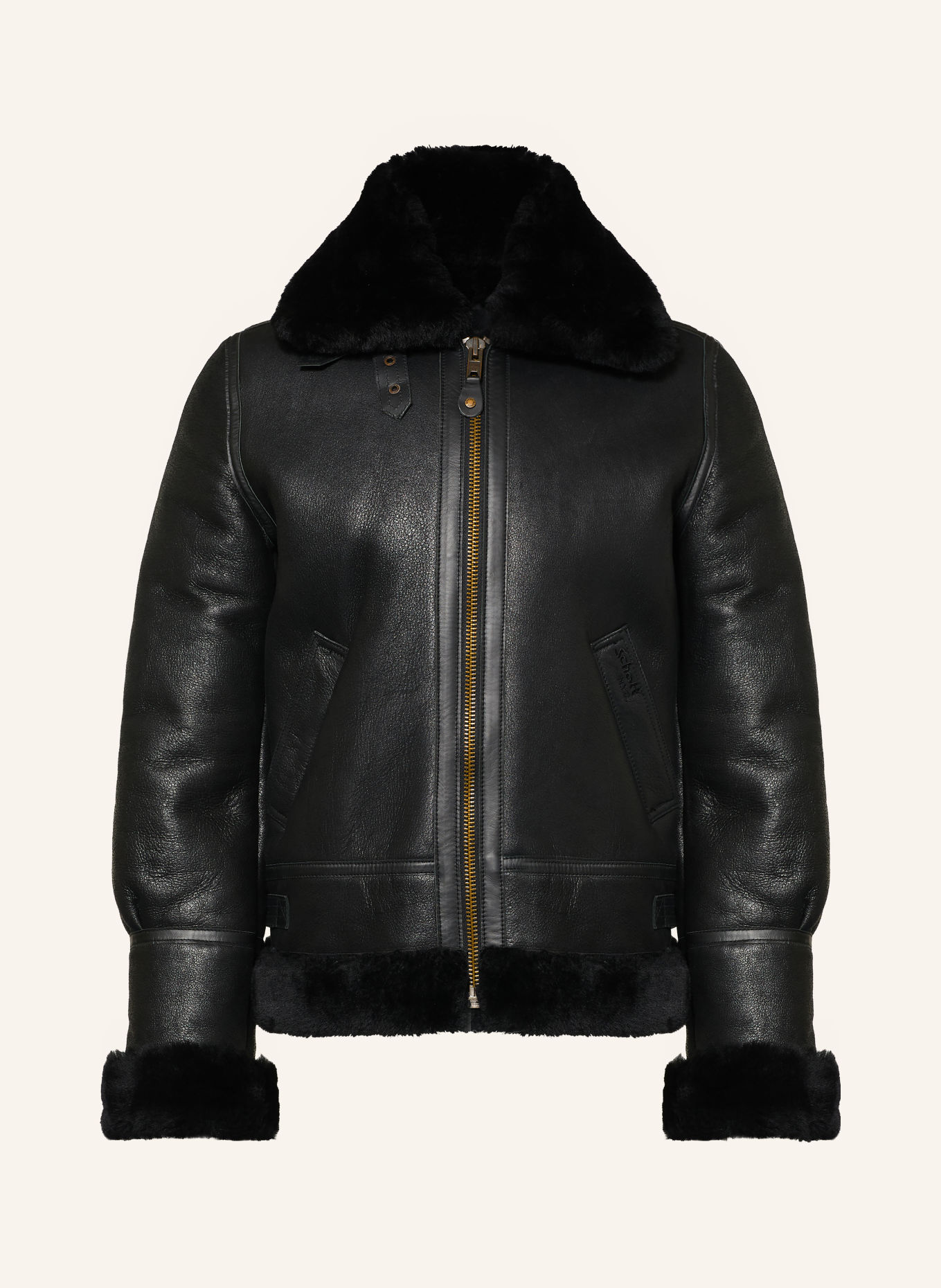 Schott NYC Lederjacke: SCHWARZ