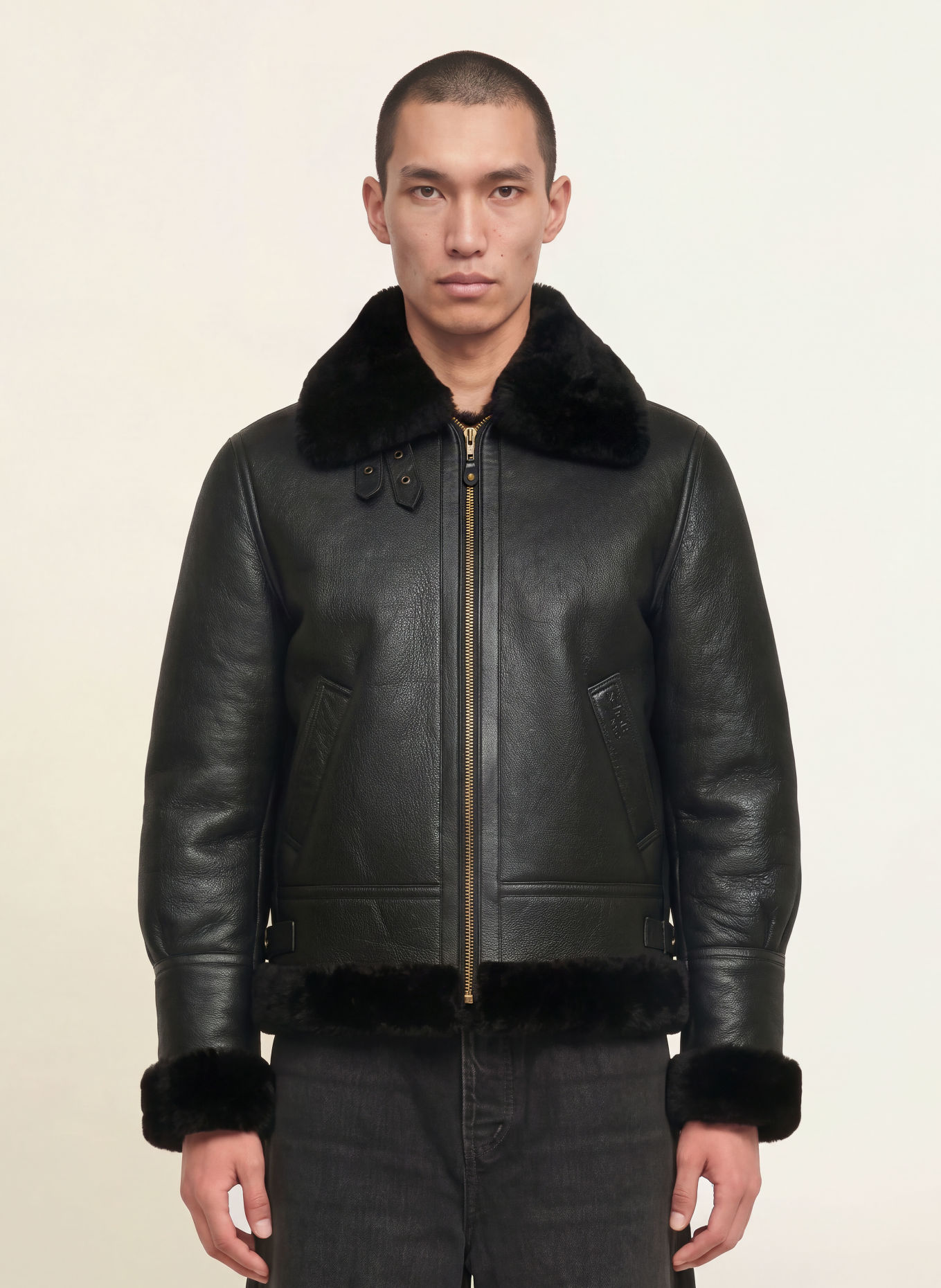 Schott NYC Lederjacke: SCHWARZ