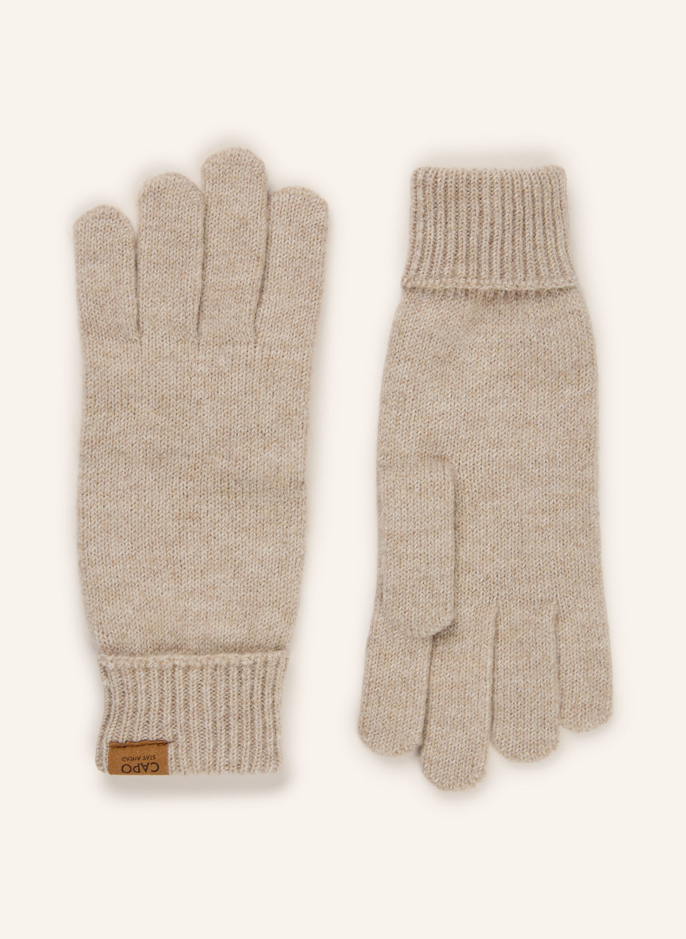 CAPO Gloves: BEIGE