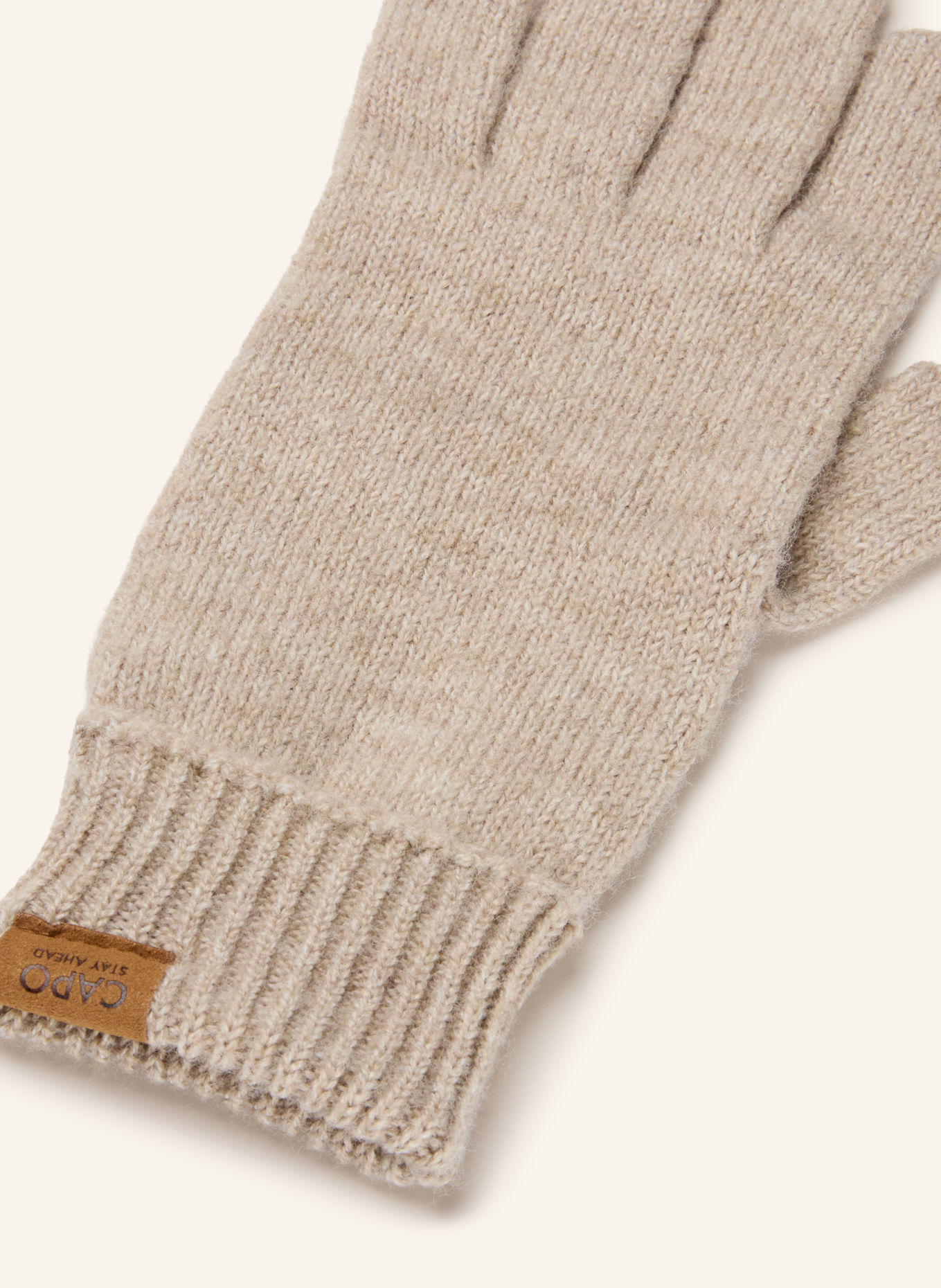 CAPO Gloves: BEIGE