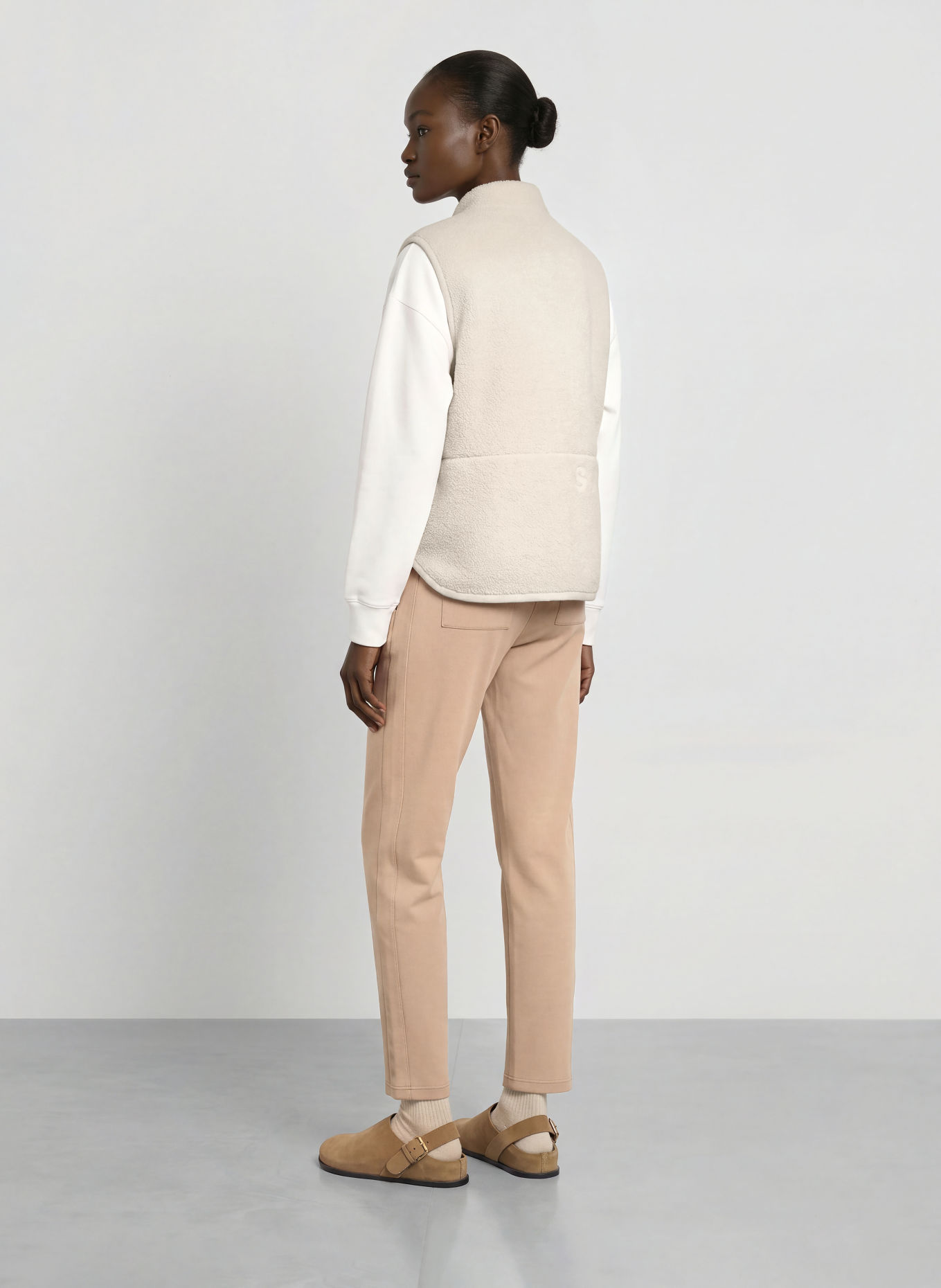ELBSAND Fleece bodywarmer NISA: WIT