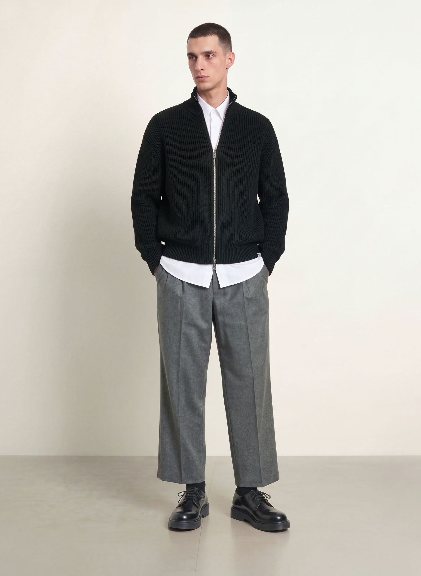 studio seidensticker Pantalon STUDIO coupe décontractée: GRIS FONCÉ
