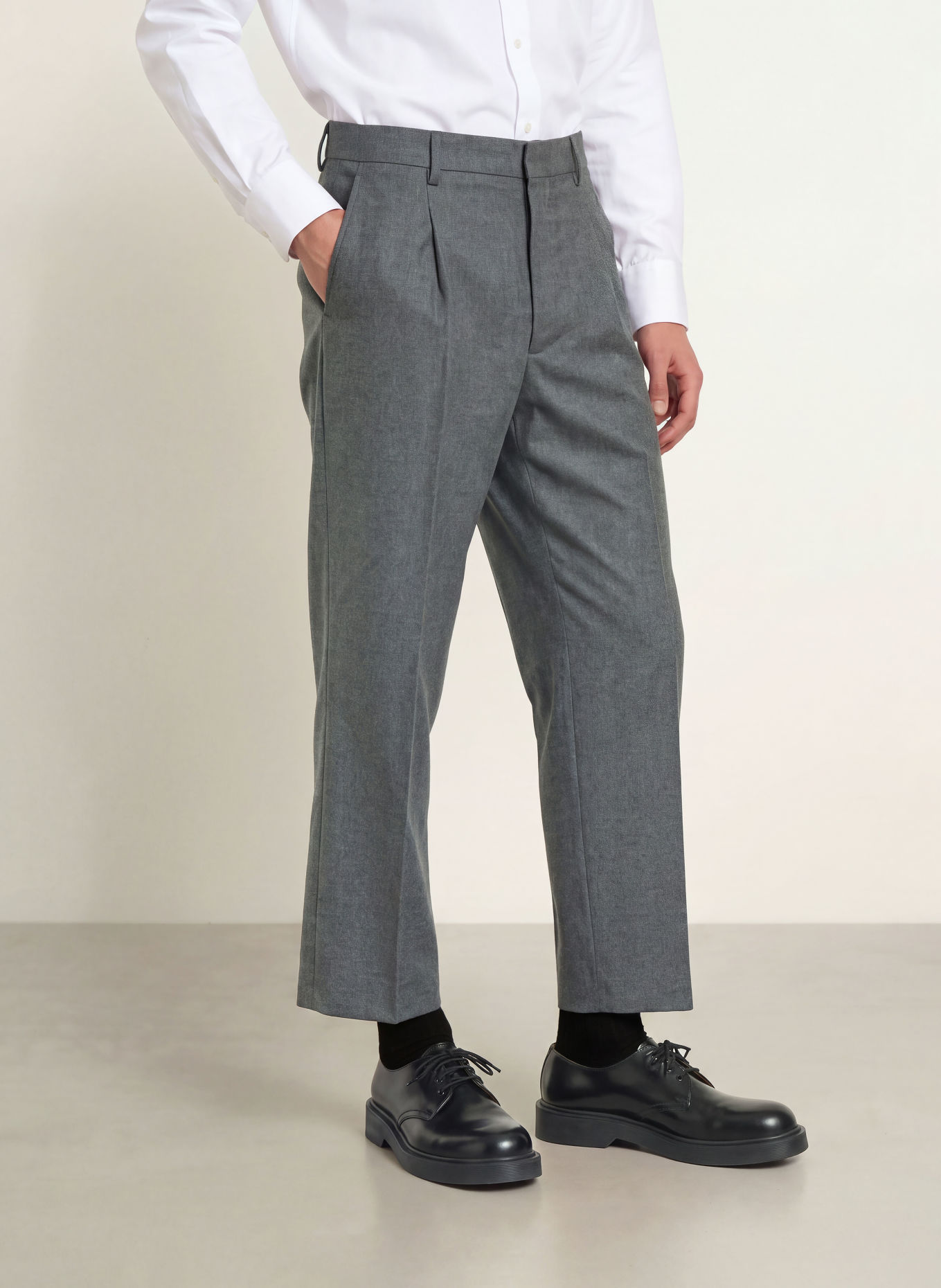 studio seidensticker Pantalon STUDIO coupe décontractée: GRIS FONCÉ