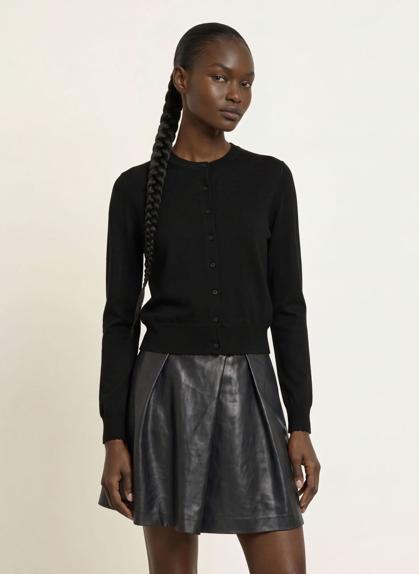 DRYKORN GLENNA Cardigan: BLACK