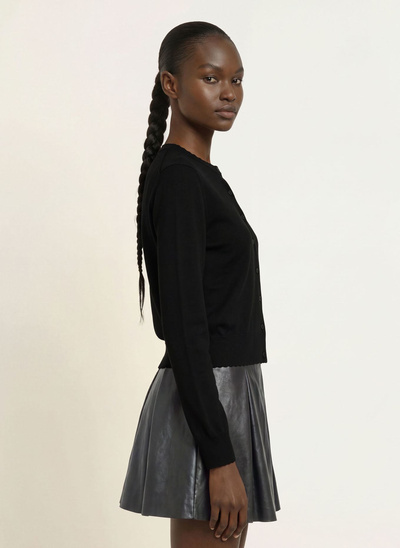 DRYKORN GLENNA Cardigan: BLACK
