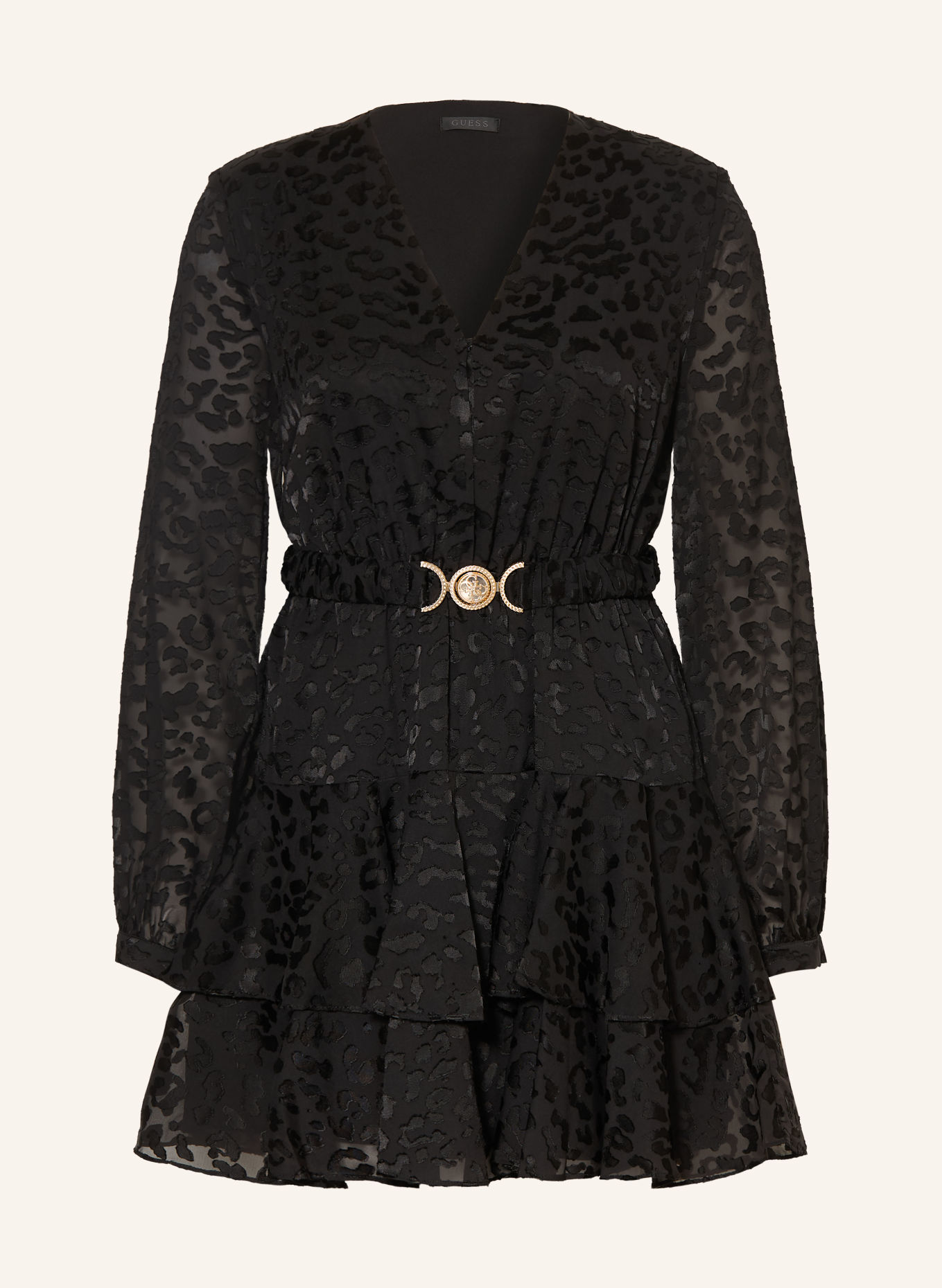 GUESS Cocktailjurk CLARISSE: ZWART