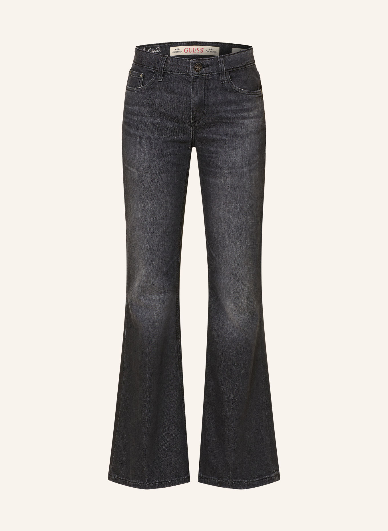 GUESS Jeansy flared BEVERLY: RLFK RE-LIFE BLACK