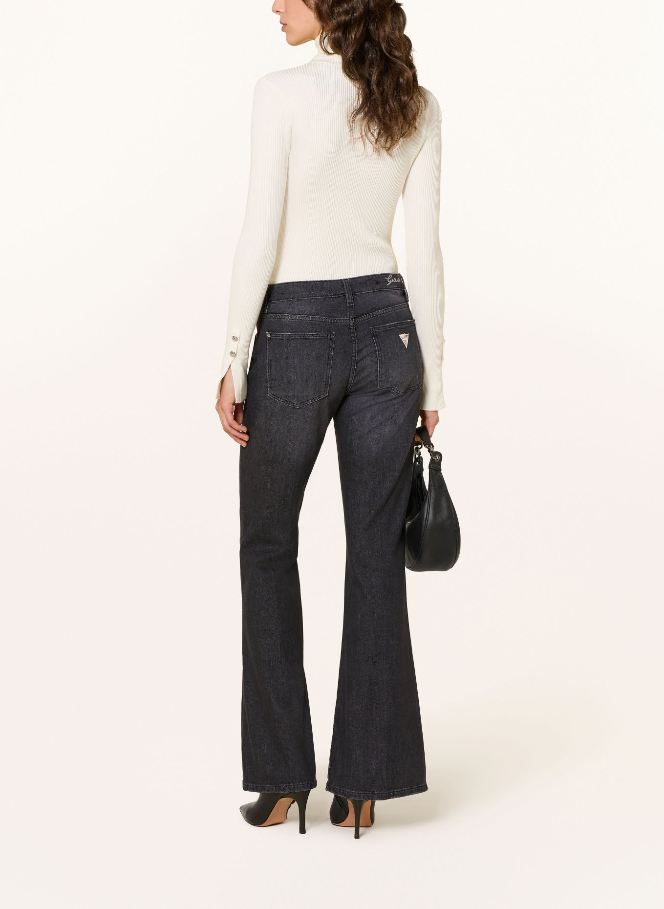 GUESS Jeansy flared BEVERLY: RLFK RE-LIFE BLACK
