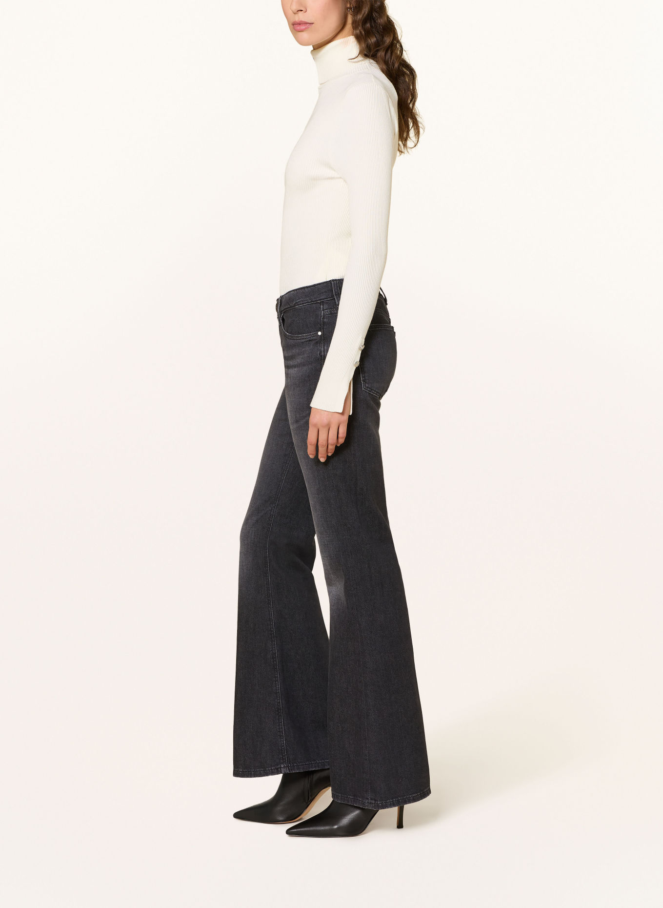GUESS Jeansy flared BEVERLY: RLFK RE-LIFE BLACK