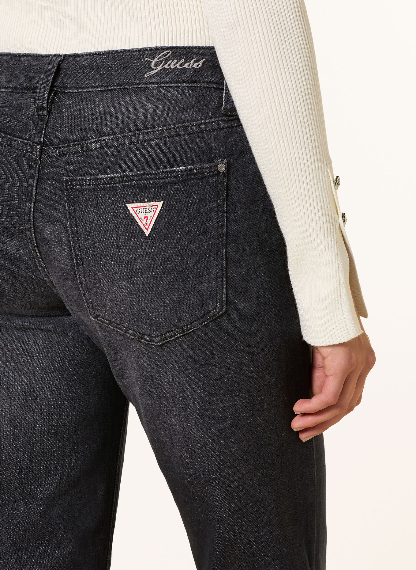 GUESS Jeansy flared BEVERLY: RLFK RE-LIFE BLACK