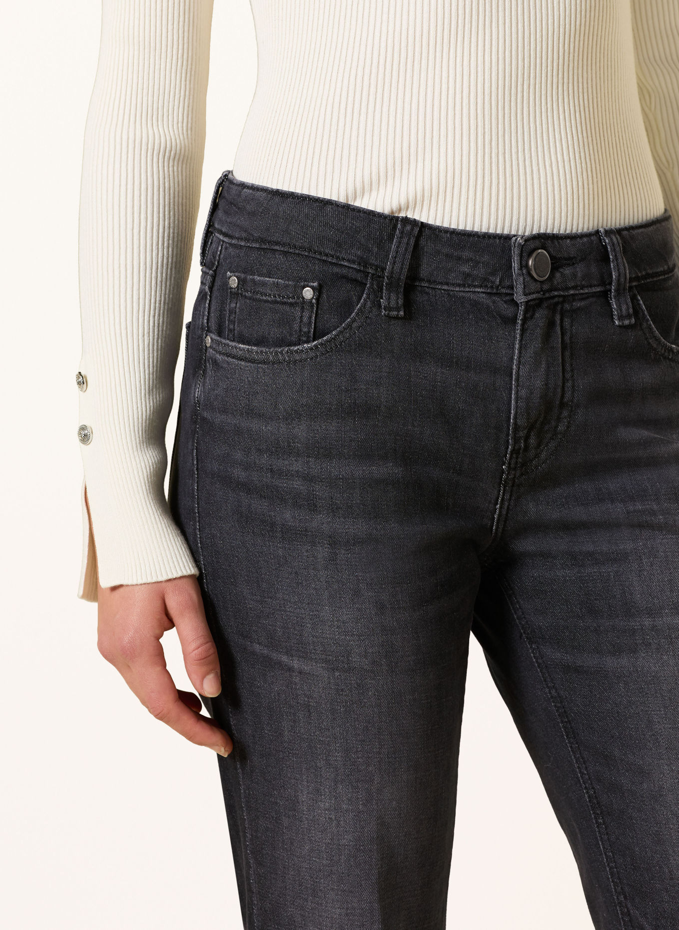 GUESS Jeansy flared BEVERLY: RLFK RE-LIFE BLACK