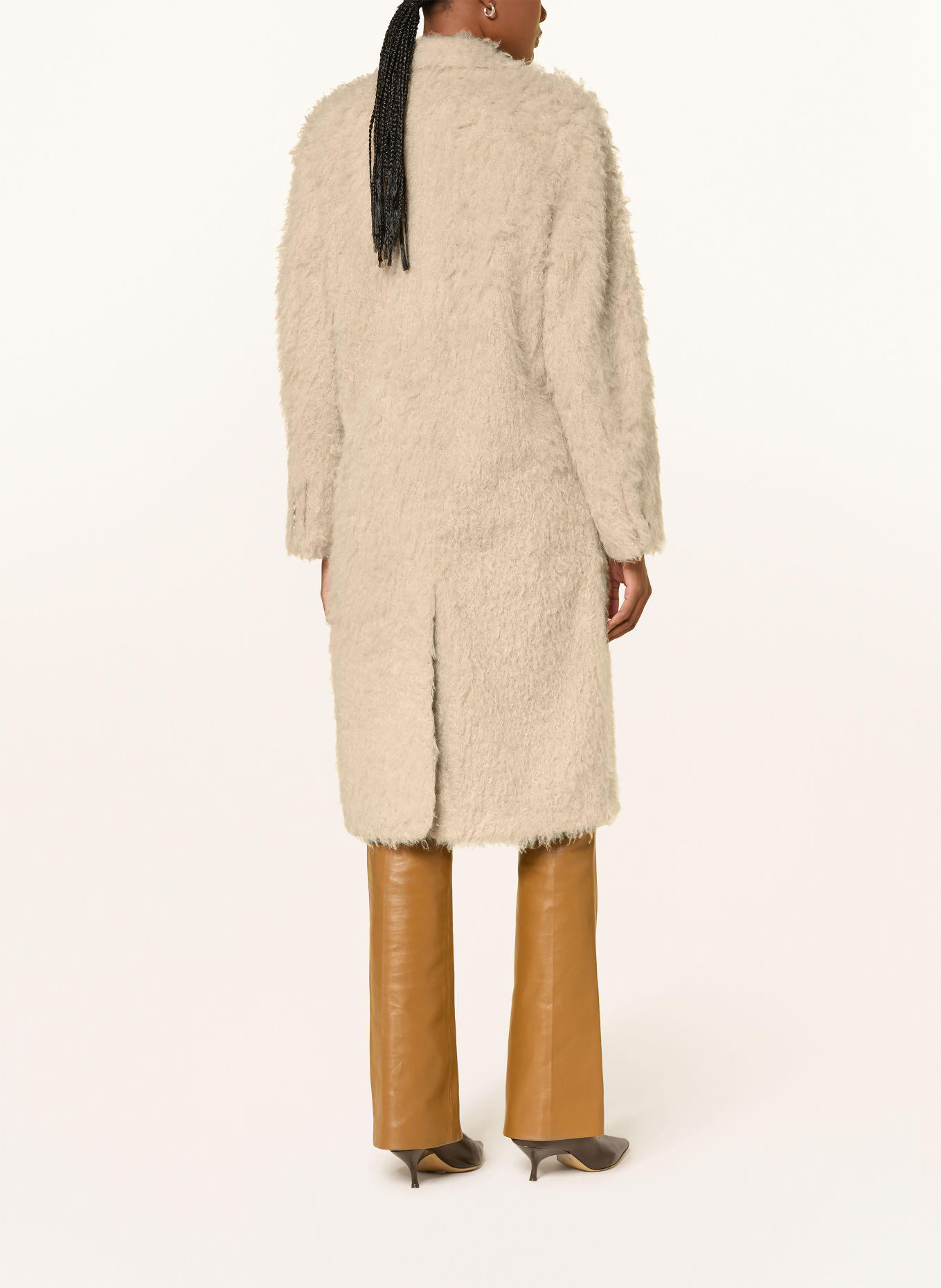 DOROTHEE SCHUMACHER Faux Fur Coat FLUFFY MOMENT: BEIGE