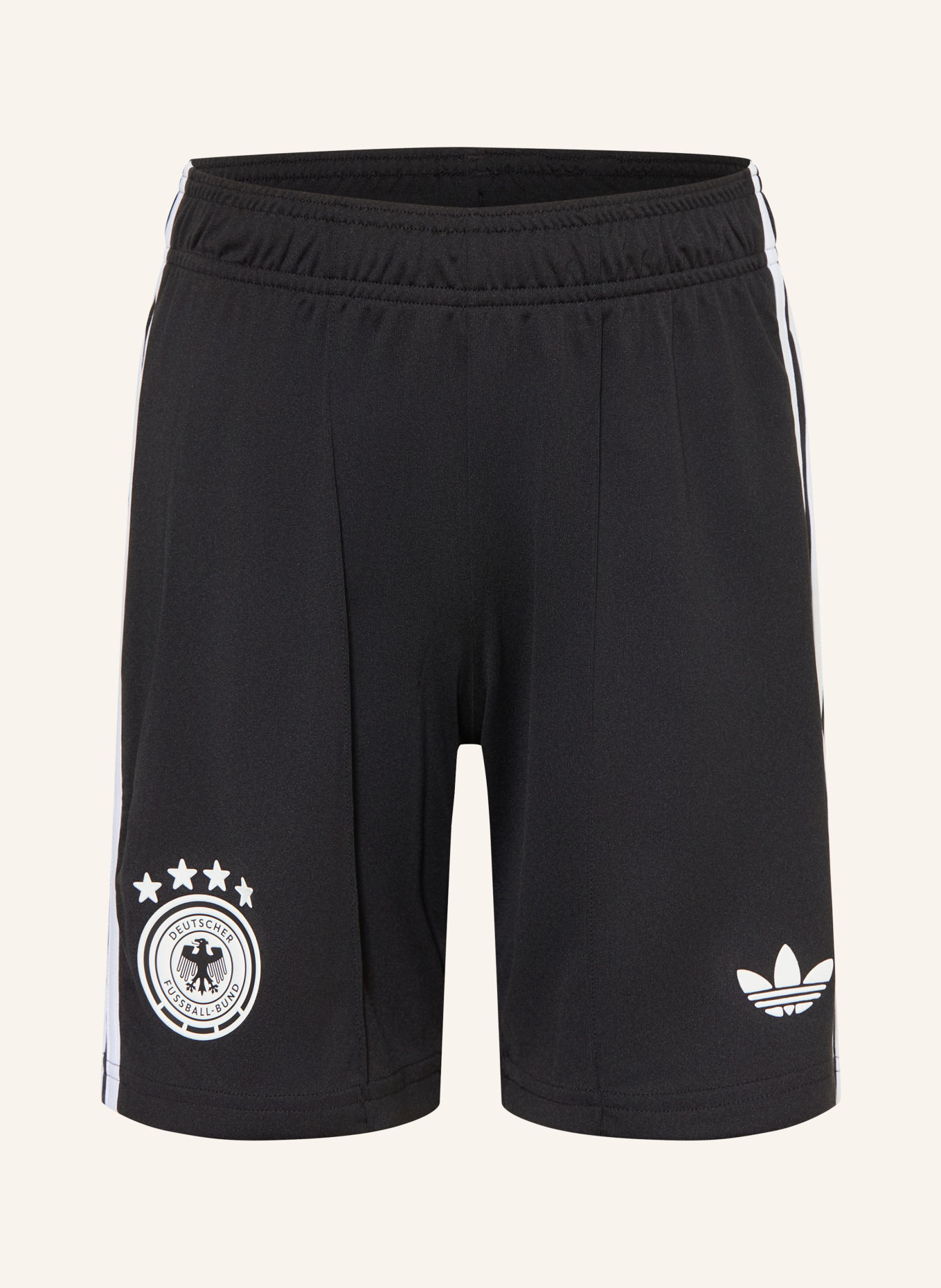 adidas Shorts DEUTSCHLAND 26 KIDS AUSWEICHTRIKOT: SCHWARZ / WEISS