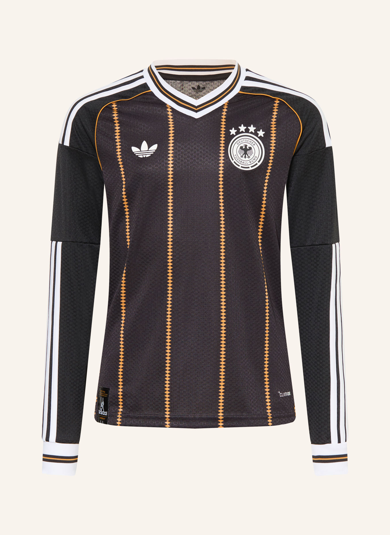 adidas Ausweichtrikot DEUTSCHLAND 26: SCHWARZ / GOLD / WEISS