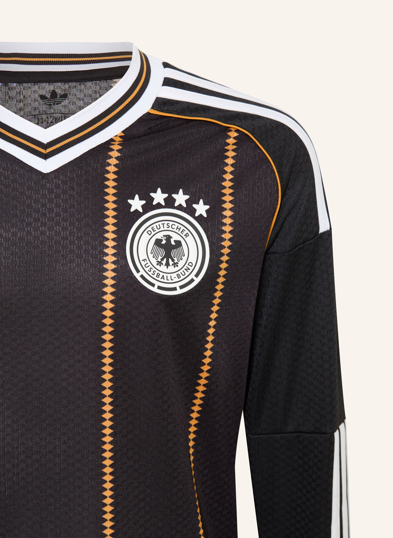 adidas Ausweichtrikot DEUTSCHLAND 26: SCHWARZ / GOLD / WEISS