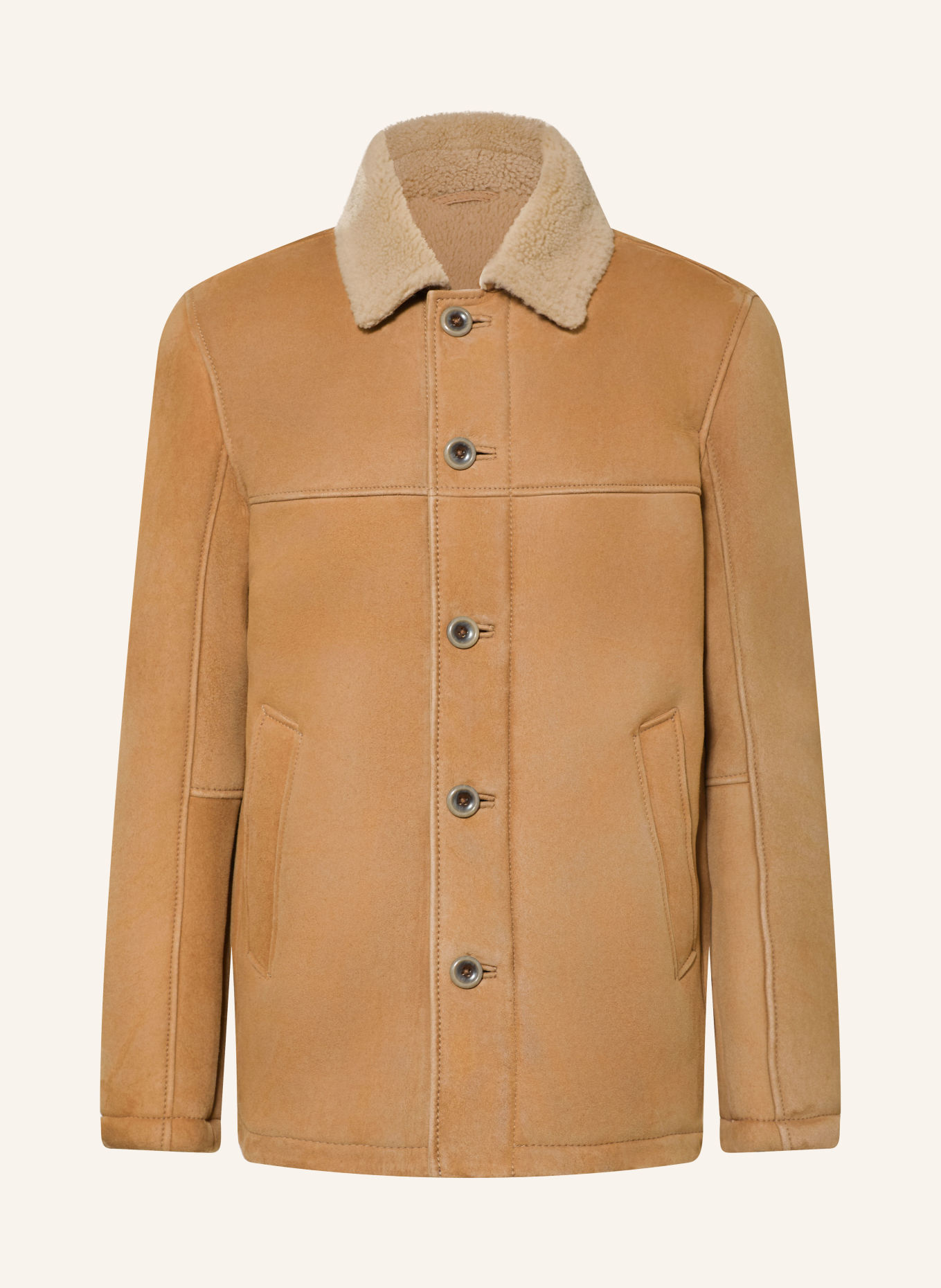 DRESSLER Lederjacke WALTER: CAMEL