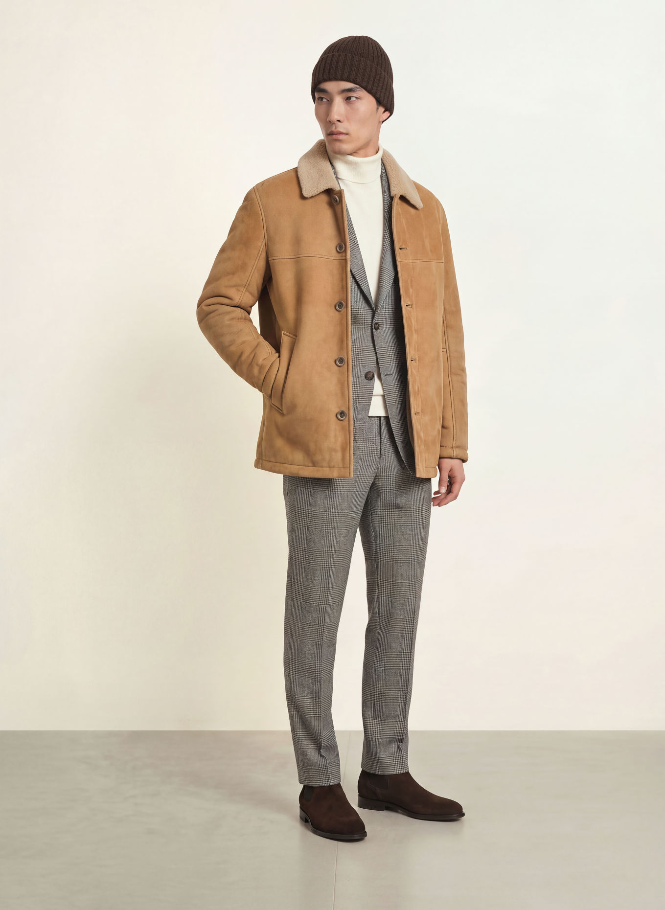 DRESSLER Lederjacke WALTER: CAMEL