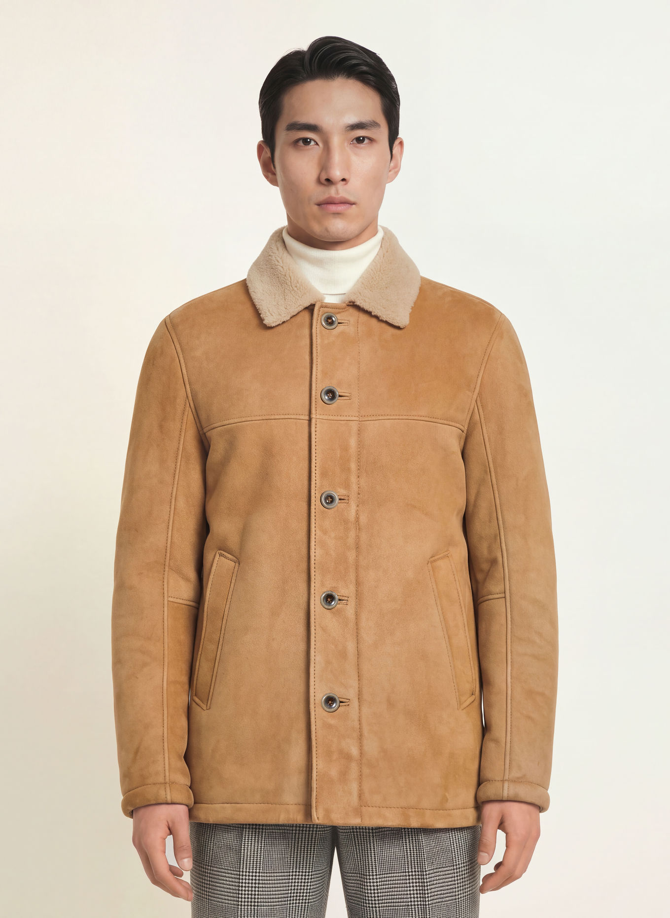 DRESSLER Lederjacke WALTER: CAMEL