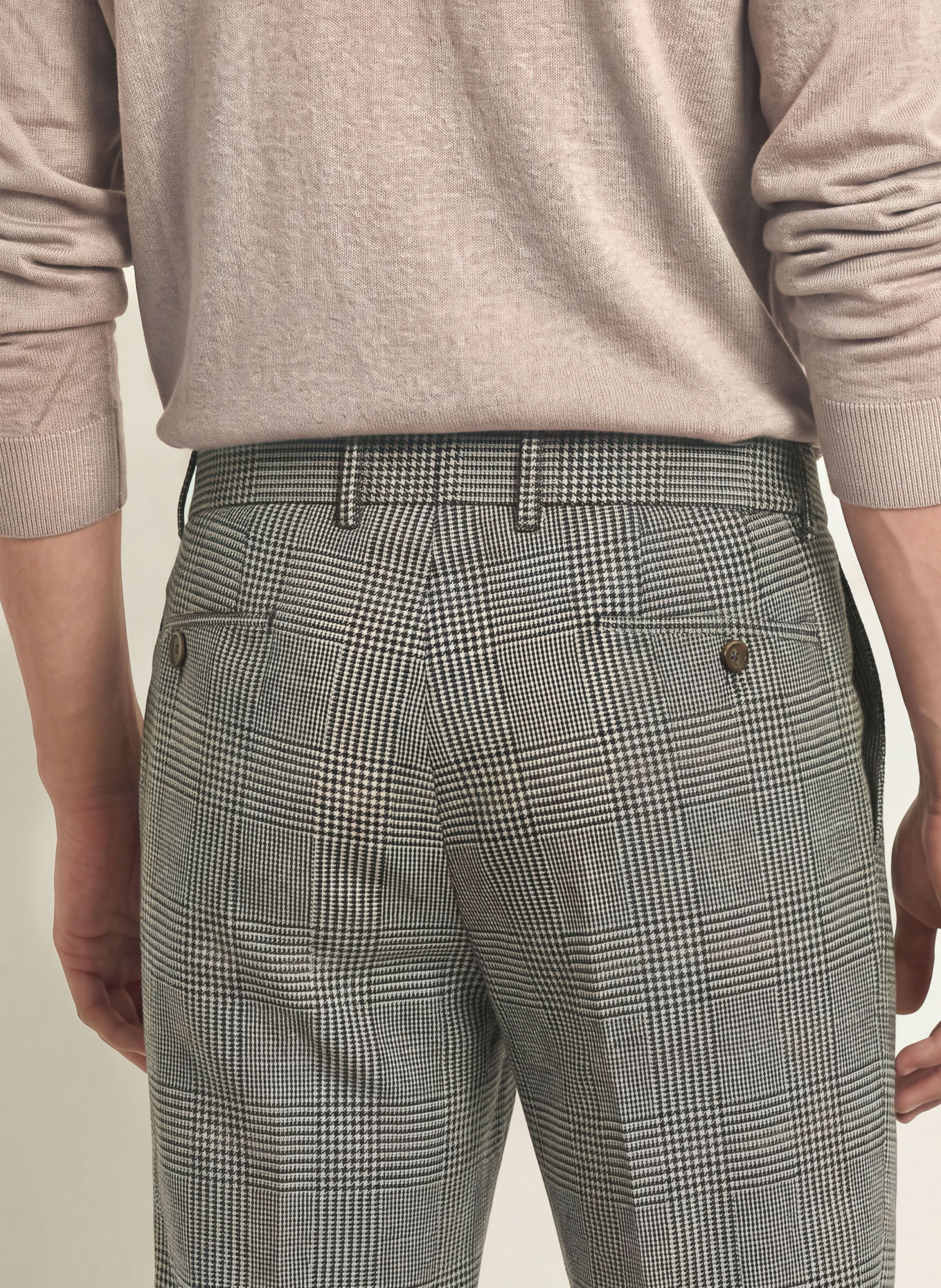 DRESSLER Anzughose JADEN Regular Fit aus Flanell: 010 WEISS