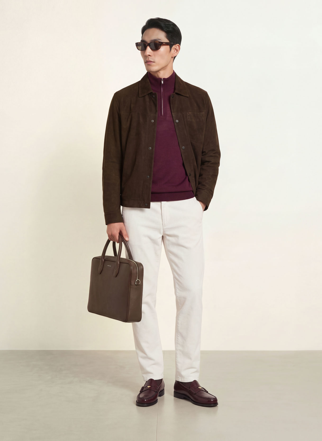 BRAX Cordchino PHIL Tapered Fit: 59 CHALK WHITE