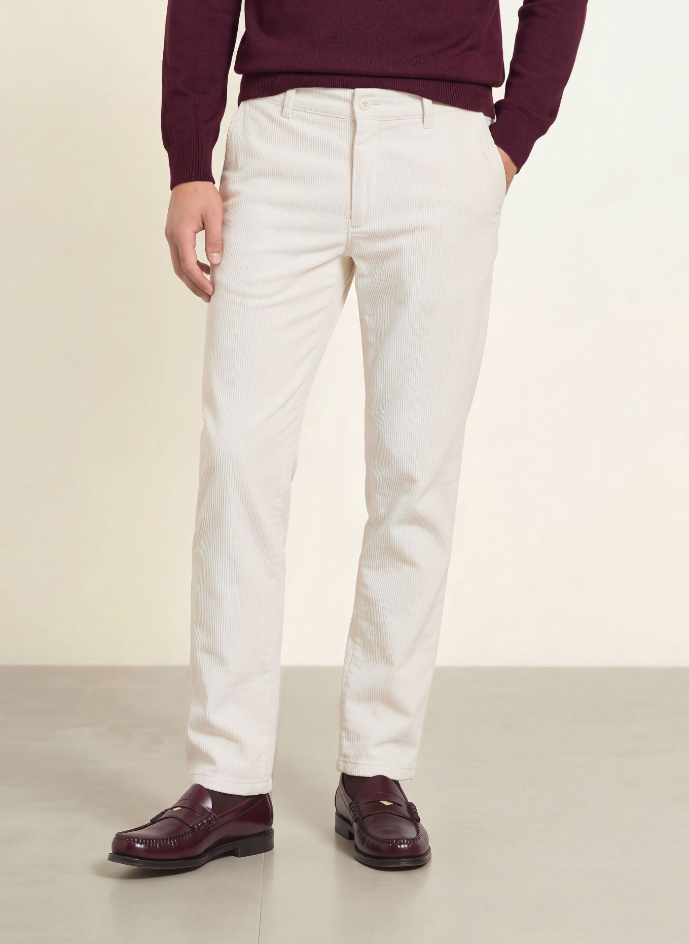 BRAX Cordchino PHIL Tapered Fit: 59 CHALK WHITE