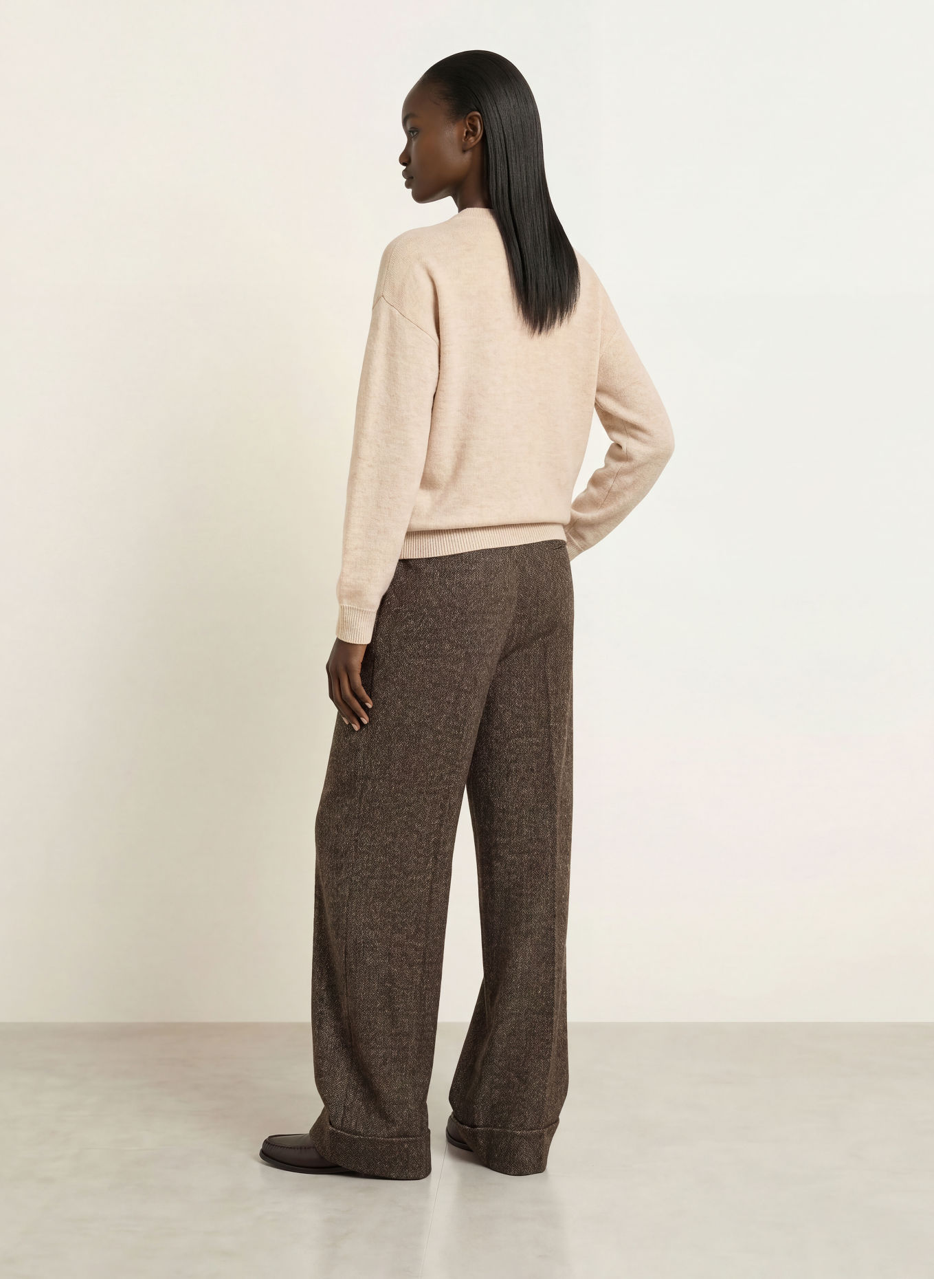 BOSS Kashmir-Pullover FIALKA: LYSEBRUN