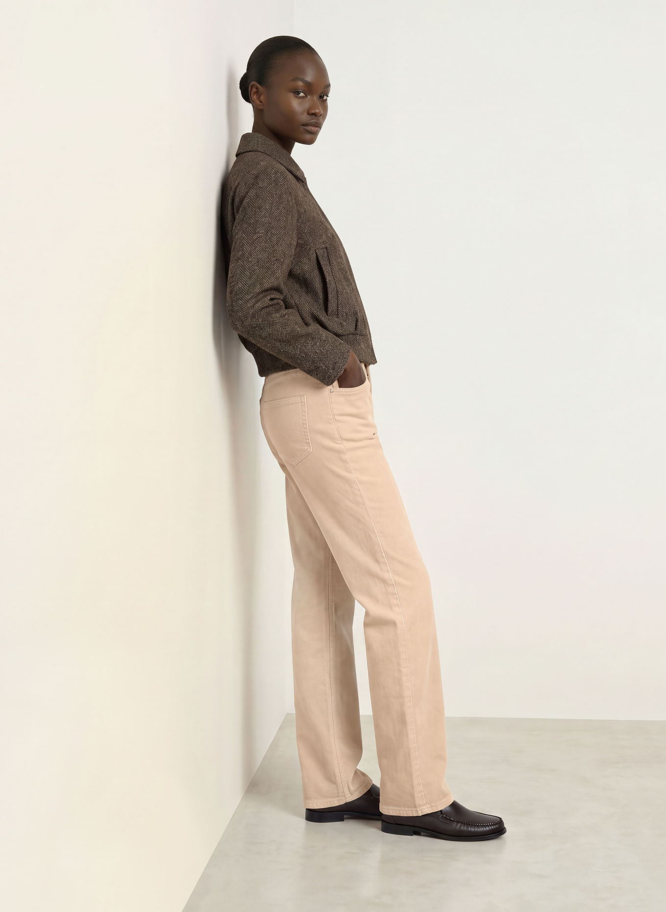BOSS Cordbukser CROSSROAD: BEIGE
