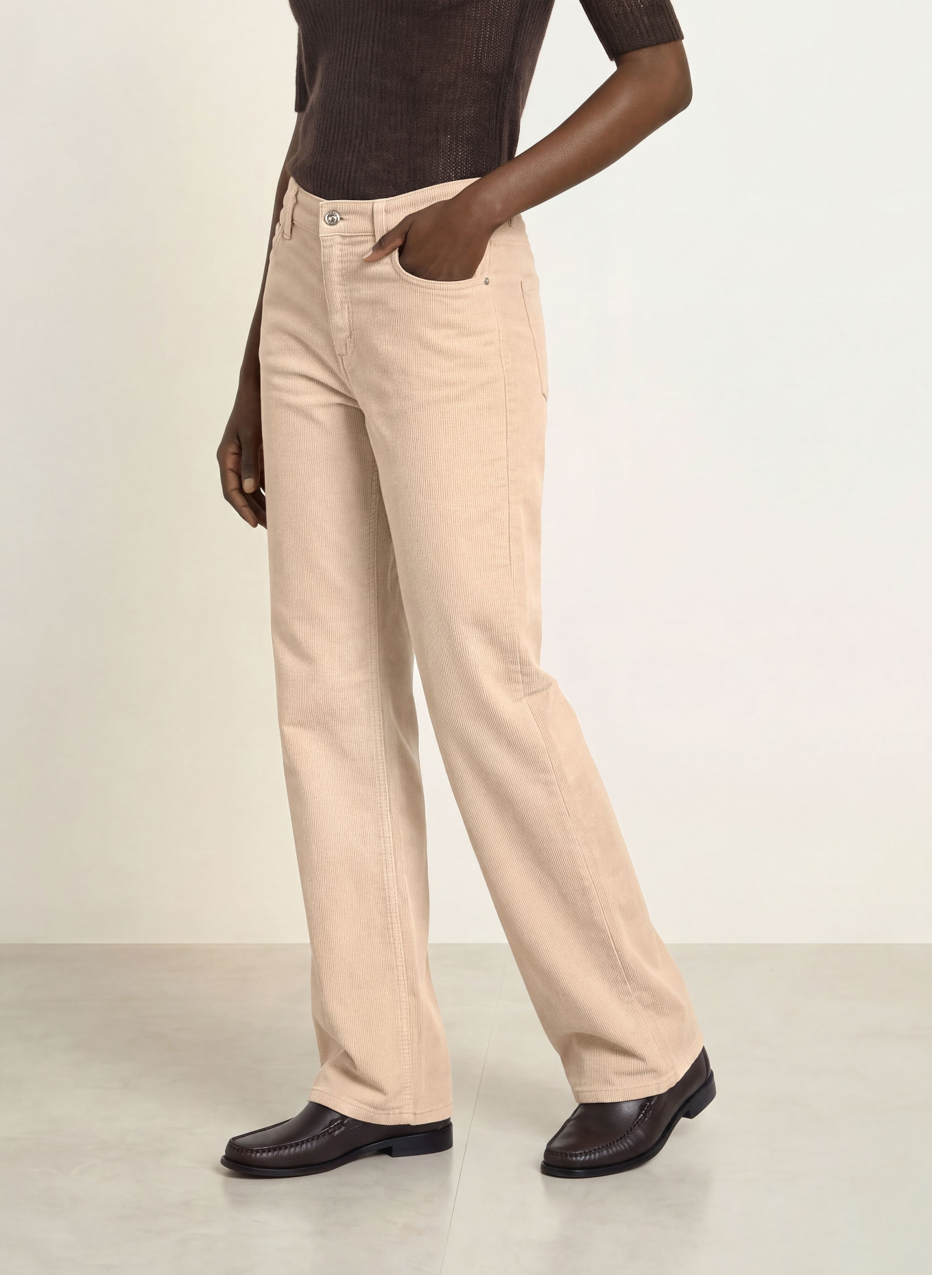 BOSS Cordbukser CROSSROAD: BEIGE