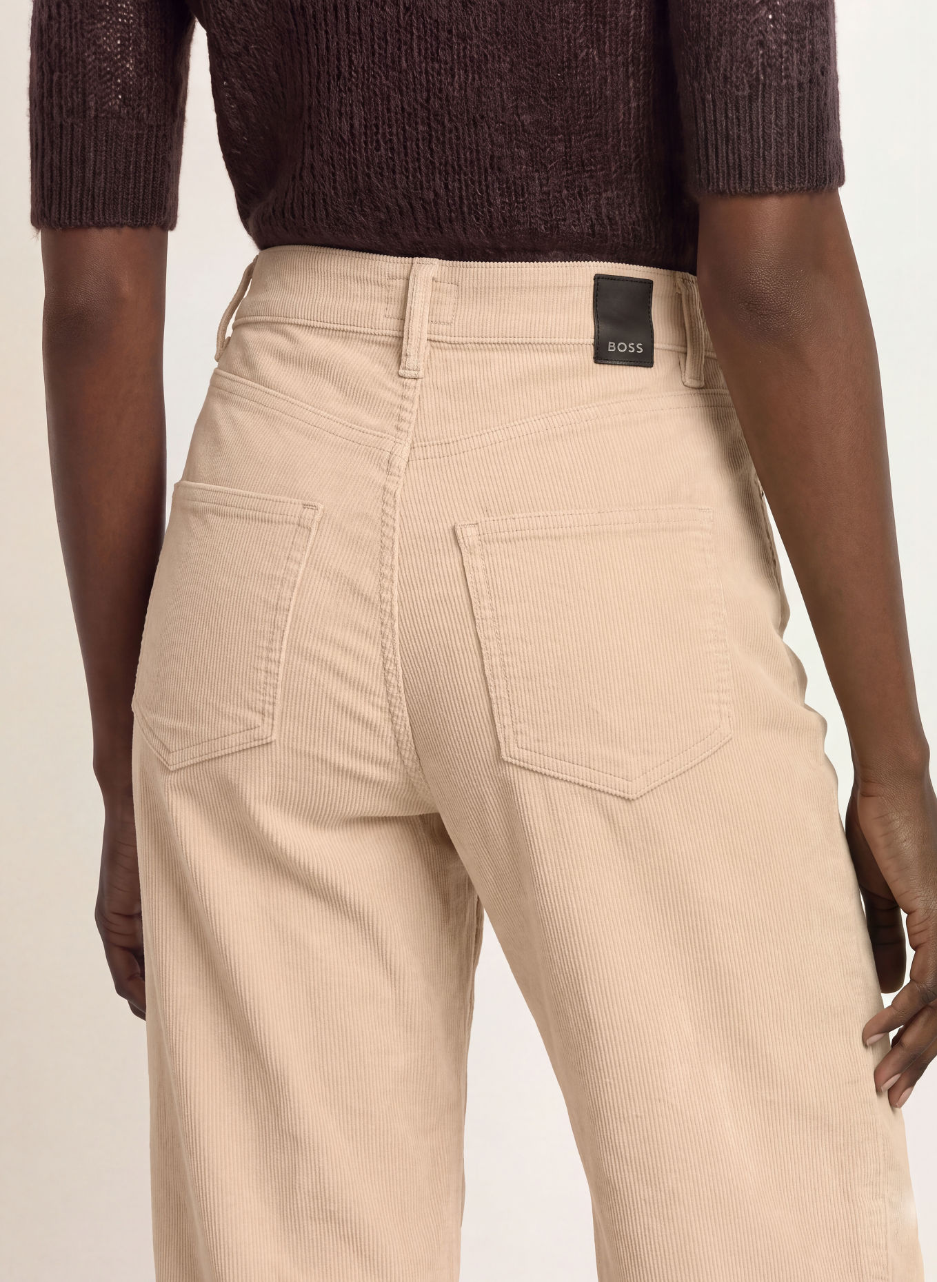 BOSS Cordbukser CROSSROAD: BEIGE